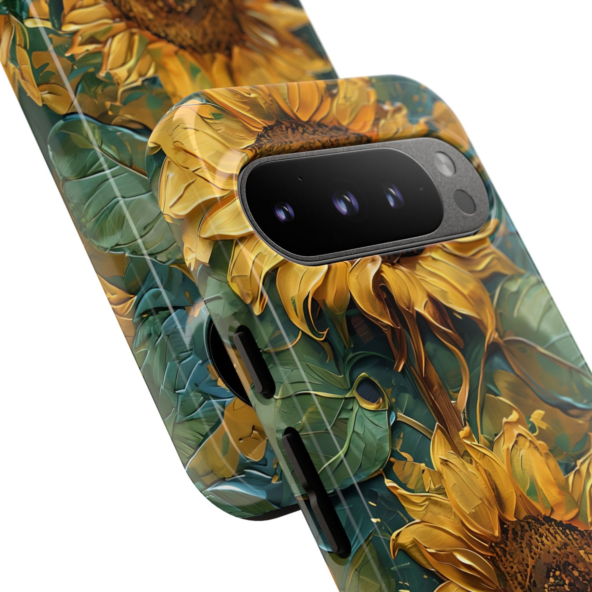 Sunflower Tough Phone Case - Floral Protection, Gift for Nature Lovers, Customizable, Summer Vibes, Eco-Friendly Accessories