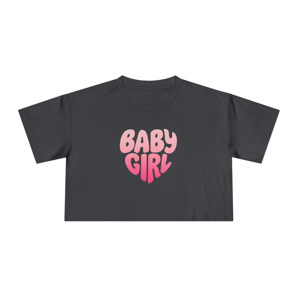 Fun and Playful Women's Crop Tee, Cute Baby Girl Shirt, Summer Fashion, Casual Outing, Gifts for Her, Trendy Apparel