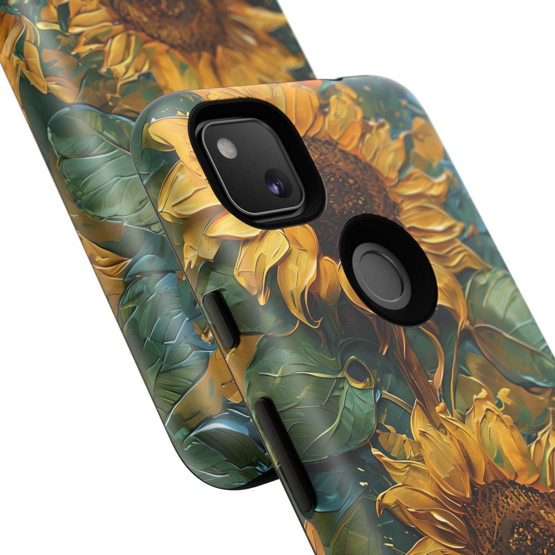 Sunflower Tough Phone Case - Floral Protection, Gift for Nature Lovers, Customizable, Summer Vibes, Eco-Friendly Accessories