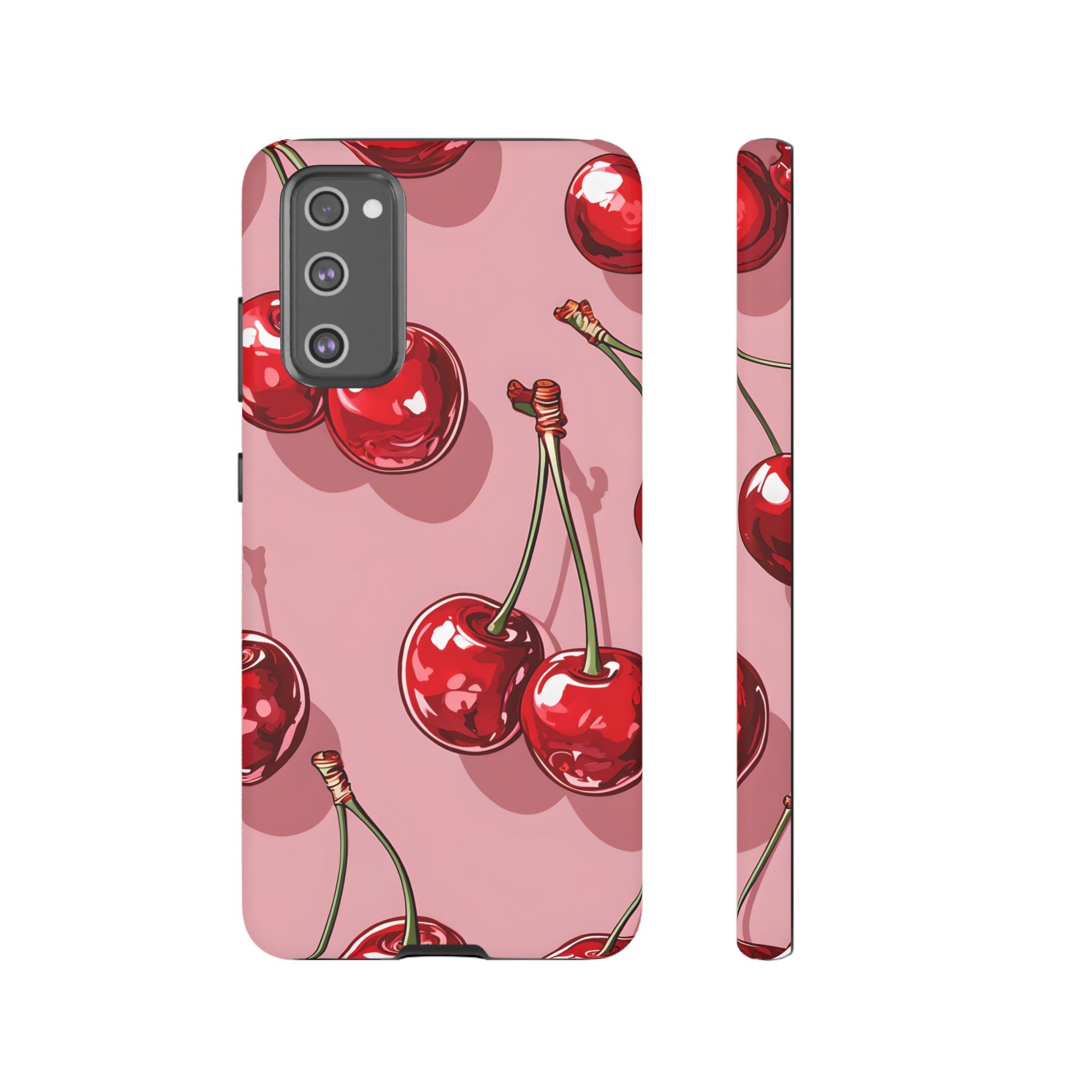 Cherry Blossom Phone Case, Tough Phone Cover, Cute Cherry Design, Summer Vibes, Phone Accessory, Gift for Her