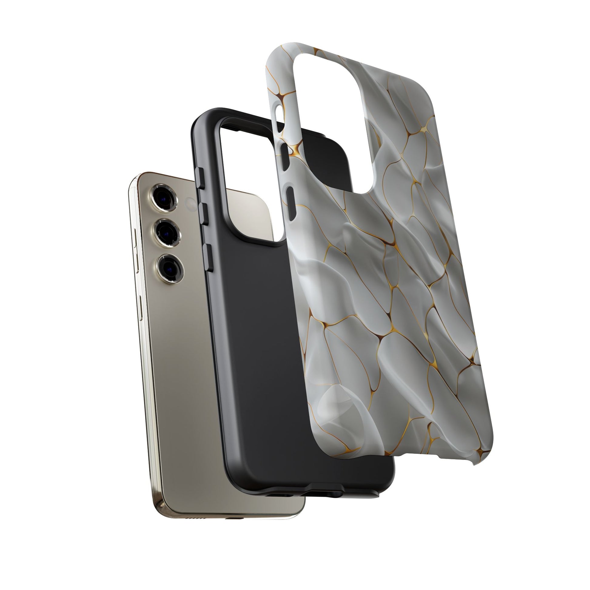 Elegant Phone Case with Golden Accents, Protective Mobile Cover, Stylish Tech Accessory, Perfect Gift for Any Occasion