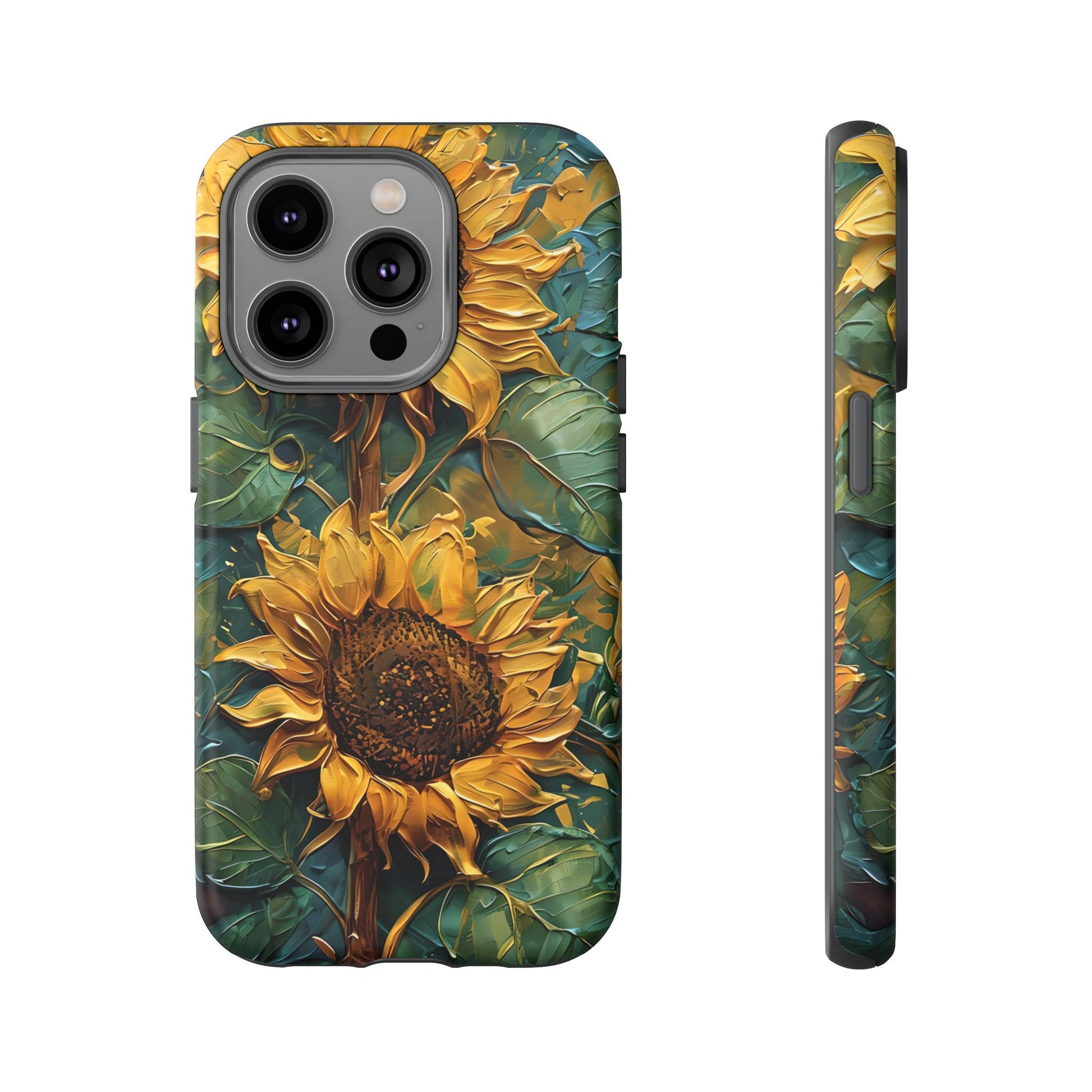 Sunflower Tough Phone Case - Floral Protection, Gift for Nature Lovers, Customizable, Summer Vibes, Eco-Friendly Accessories