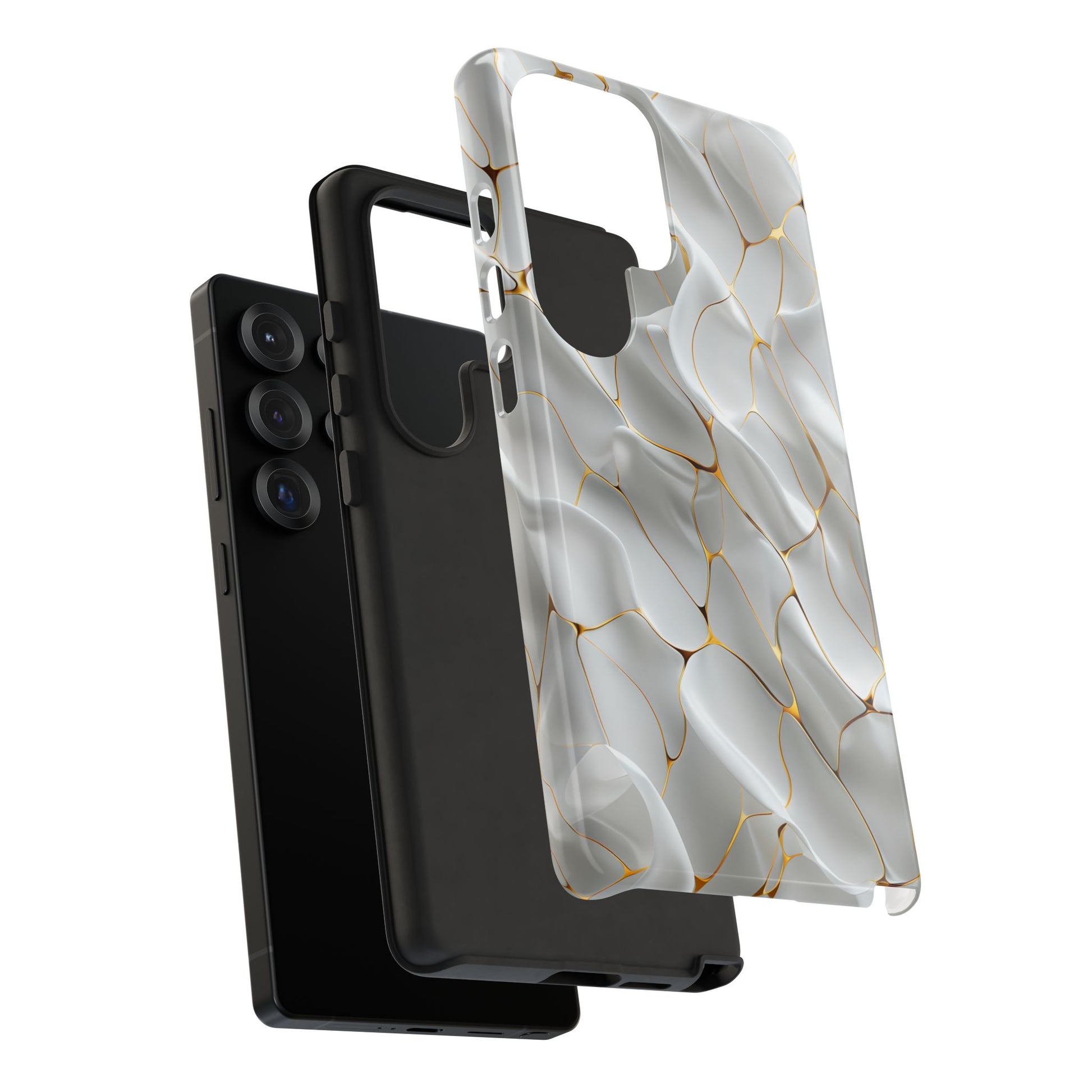 Elegant Phone Case with Golden Accents, Protective Mobile Cover, Stylish Tech Accessory, Perfect Gift for Any Occasion