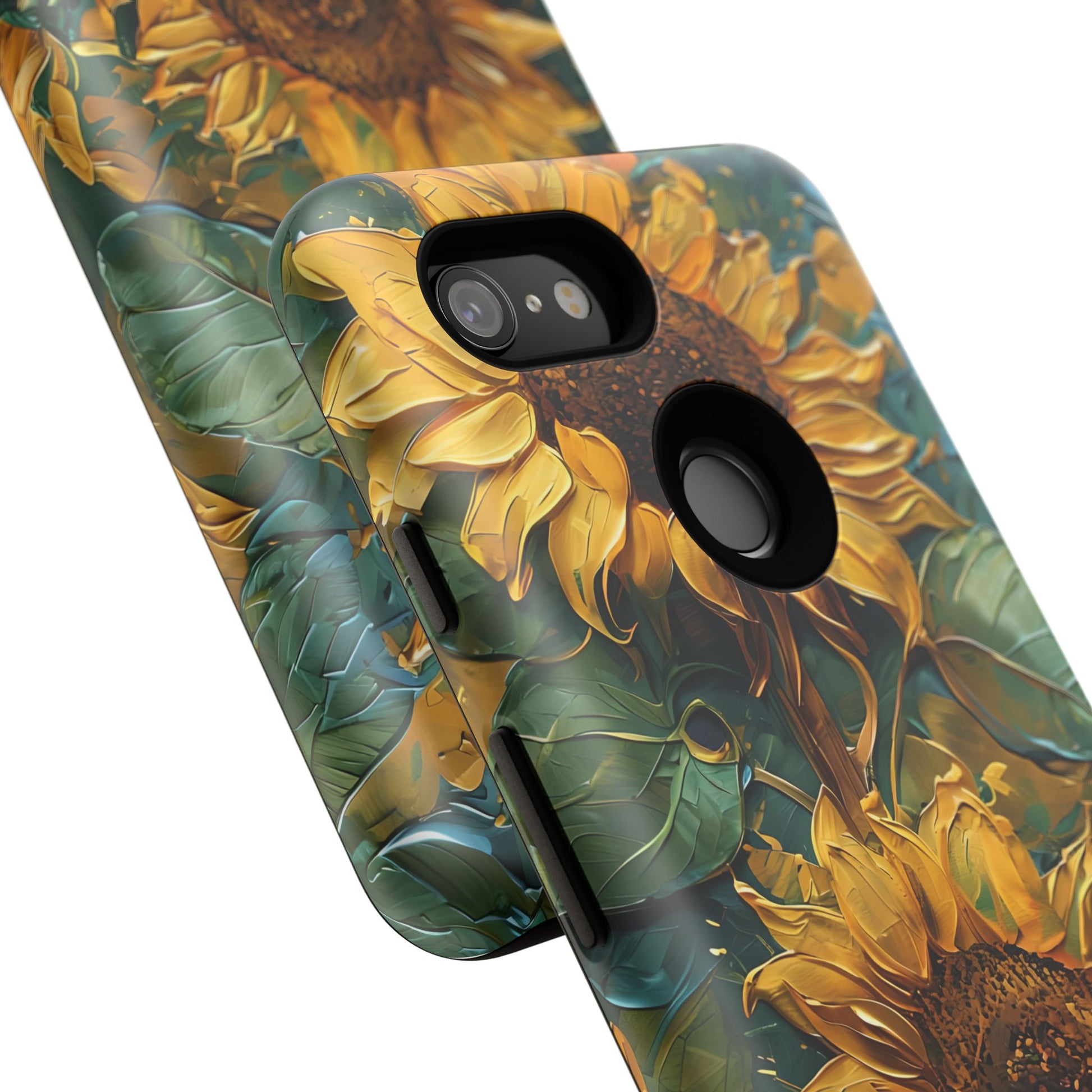Sunflower Tough Phone Case - Floral Protection, Gift for Nature Lovers, Customizable, Summer Vibes, Eco-Friendly Accessories