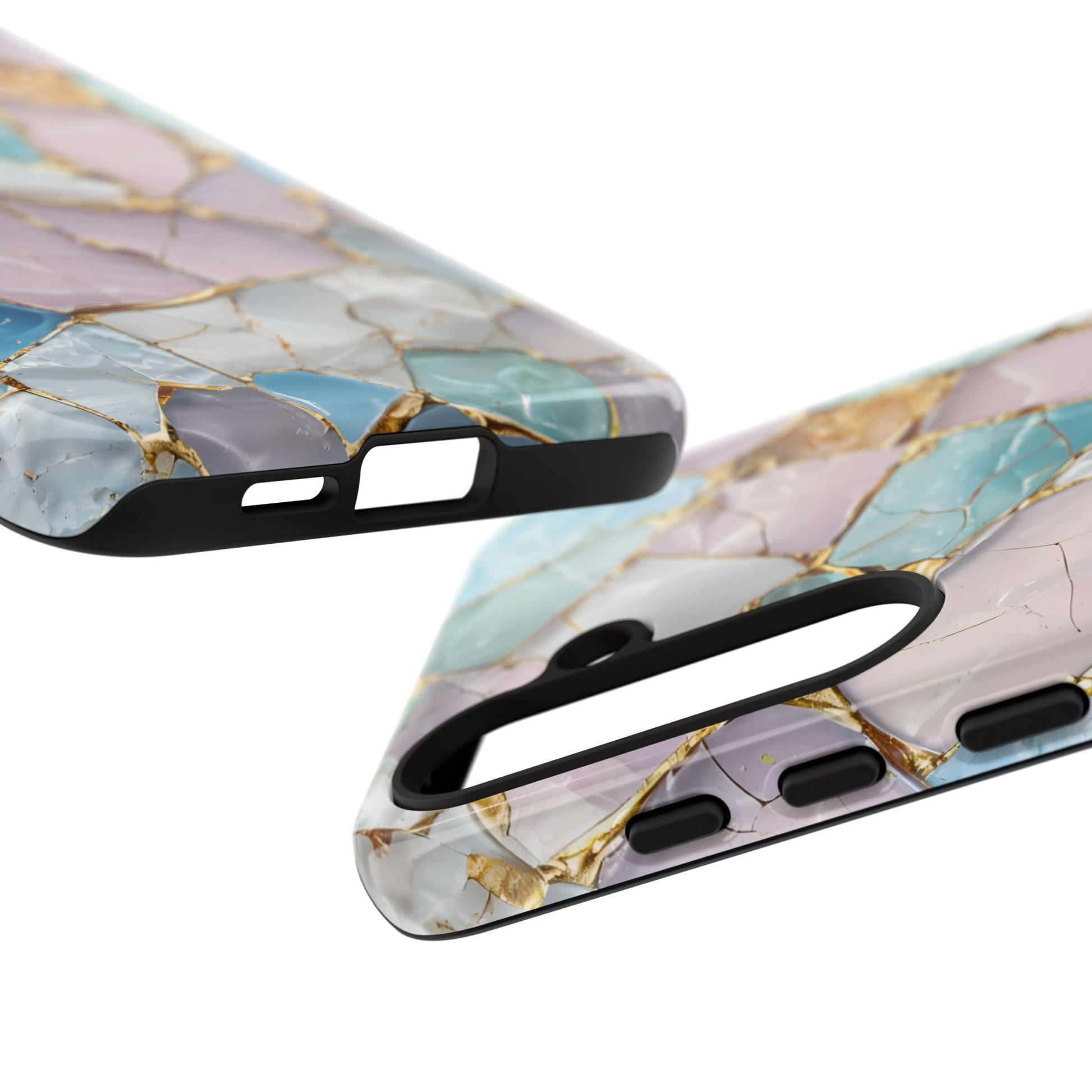 Colorful Phone Case - Tough Cases with Elegant Marble Design, Stylish Cover for Everyday Use, Gift for Her, Tech Accessory