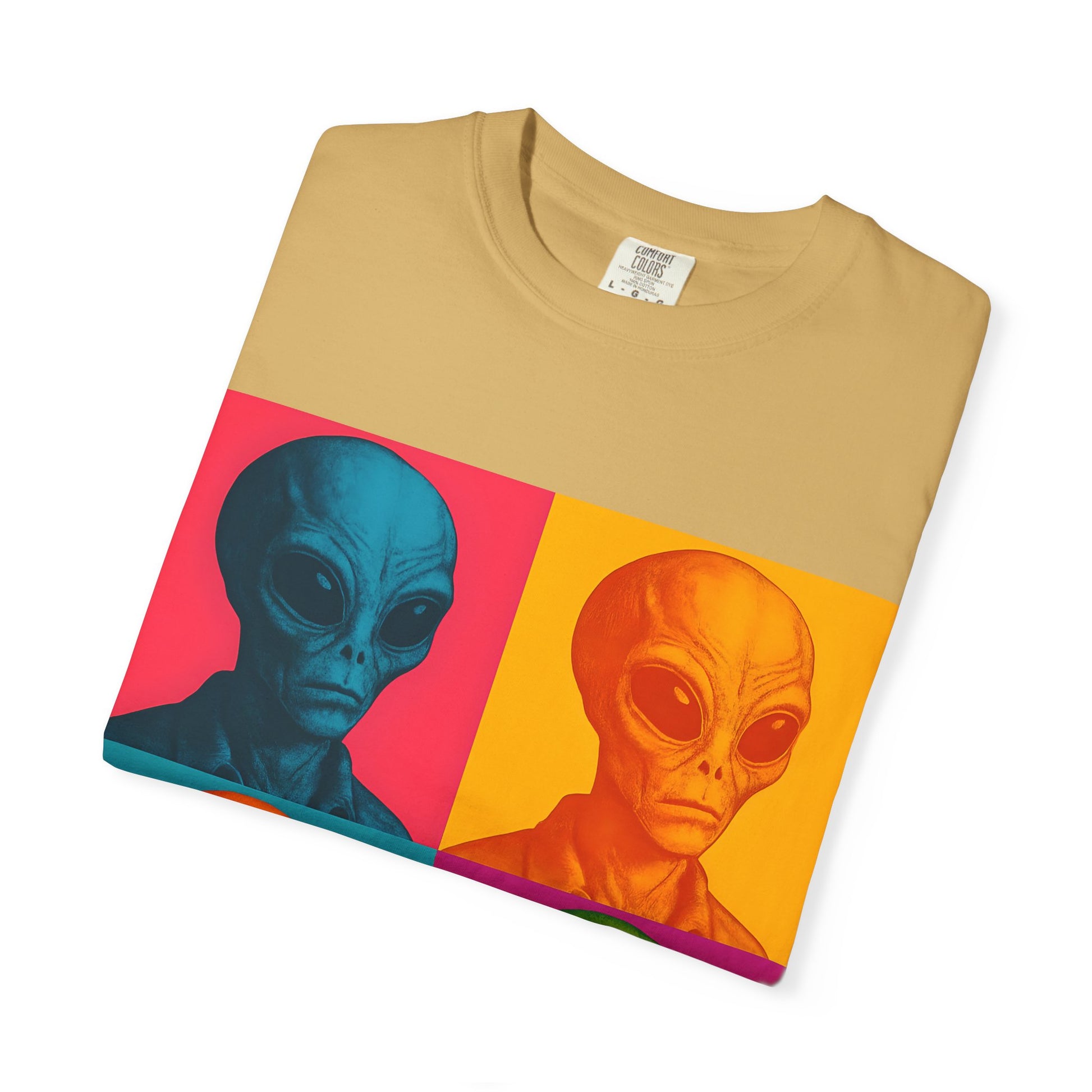 Pop Art Alien T-Shirt | Casual Wear, Gifts for Sci-Fi Fans, Vintage Style, Unisex Graphic Tee, Summer Fashion