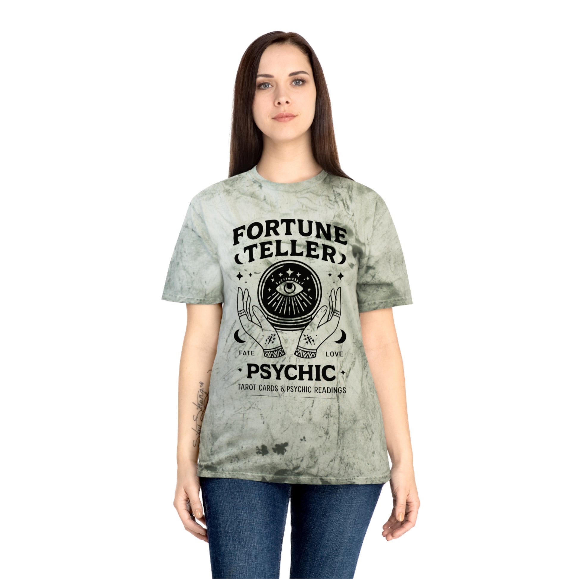 Psychic Fortune Teller T-Shirt, Unisex Tee, Spiritual Gift, Astrology Apparel, Tarot Card Top, Boho Style Tee