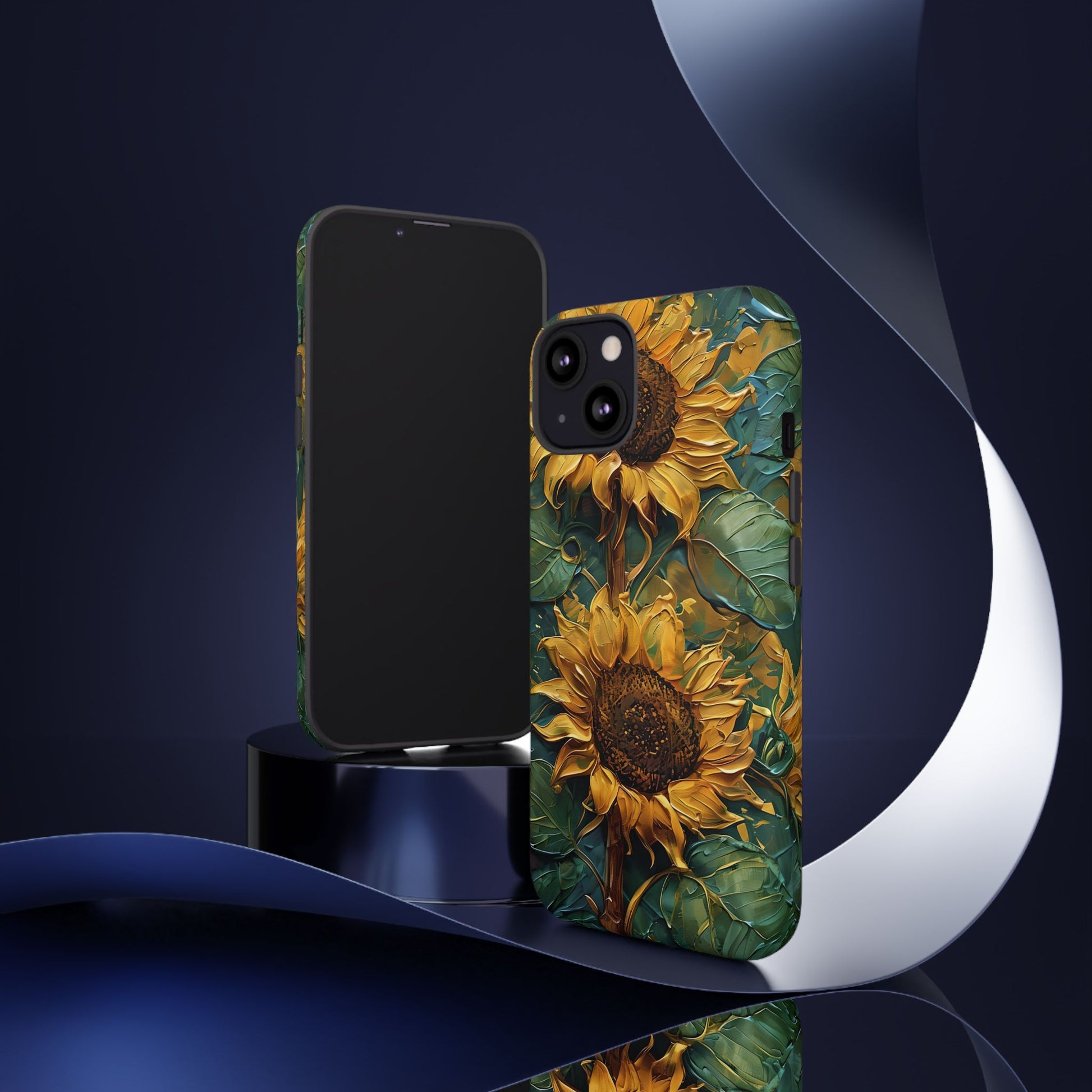 Sunflower Tough Phone Case - Floral Protection, Gift for Nature Lovers, Customizable, Summer Vibes, Eco-Friendly Accessories