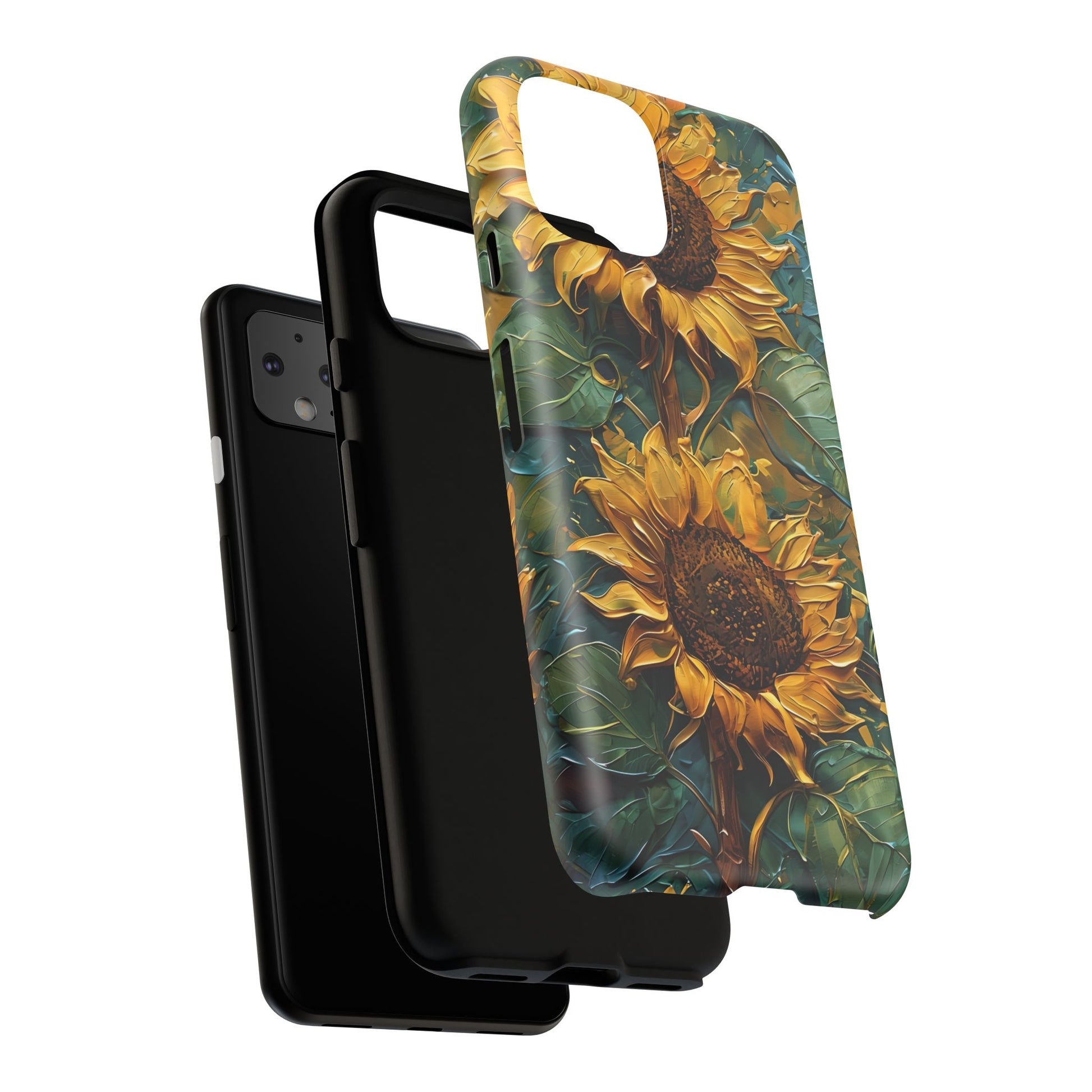Sunflower Tough Phone Case - Floral Protection, Gift for Nature Lovers, Customizable, Summer Vibes, Eco-Friendly Accessories