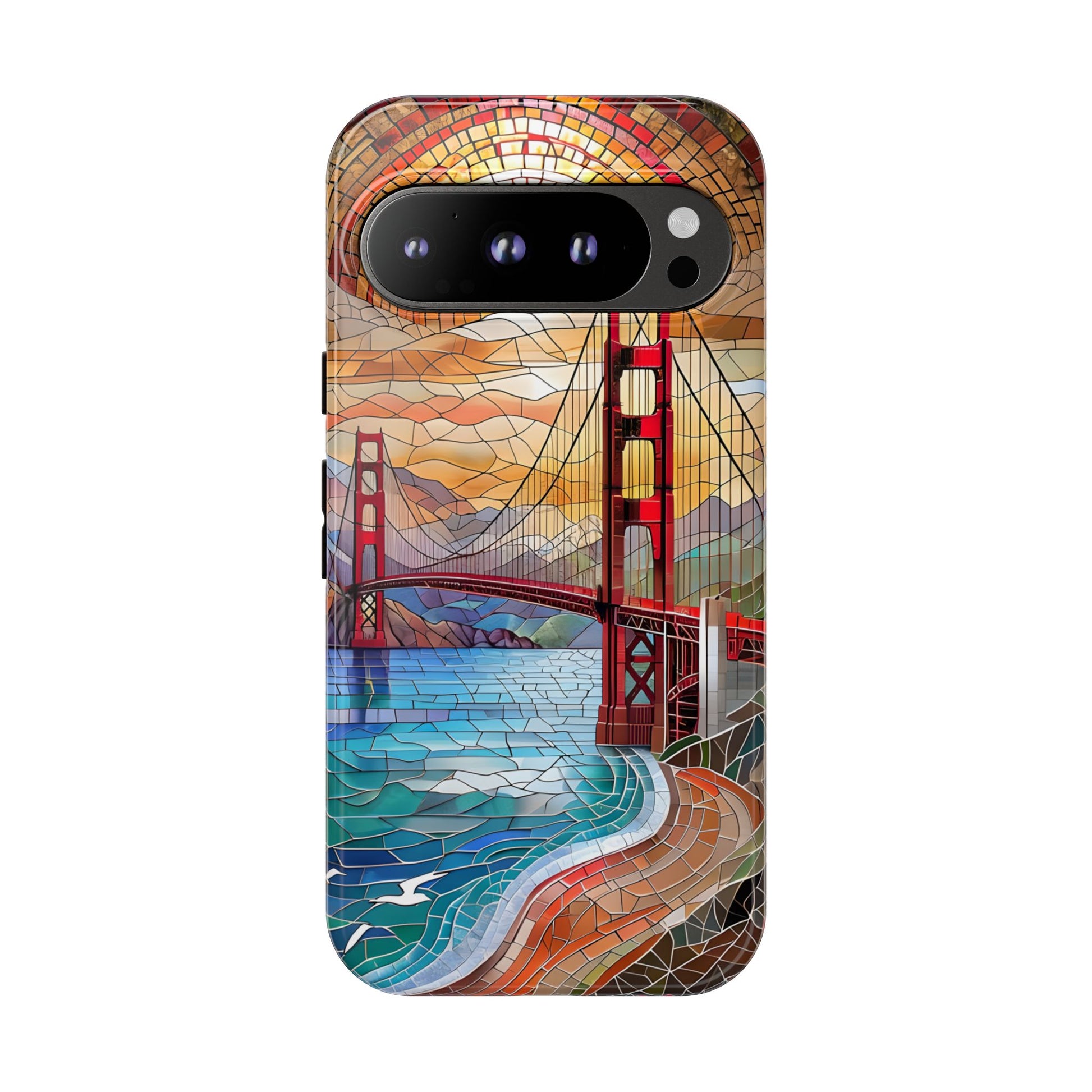 Golden Gate Bridge Phone Case, Artistic Phone Cover, Unique Gift for Travelers, Vibrant Cell Phone Accessory, Nature-Inspired Design
