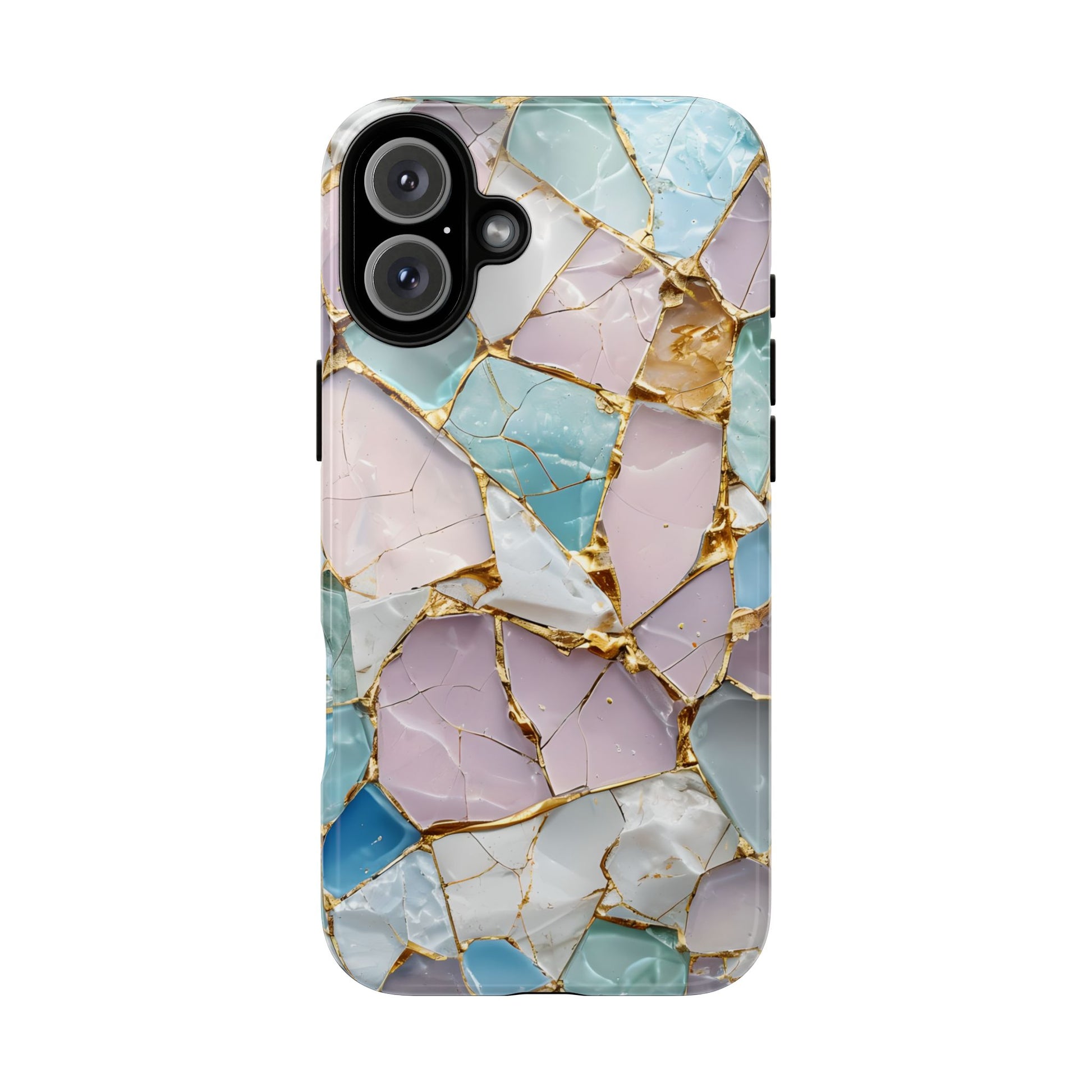 Colorful Phone Case - Tough Cases with Elegant Marble Design, Stylish Cover for Everyday Use, Gift for Her, Tech Accessory