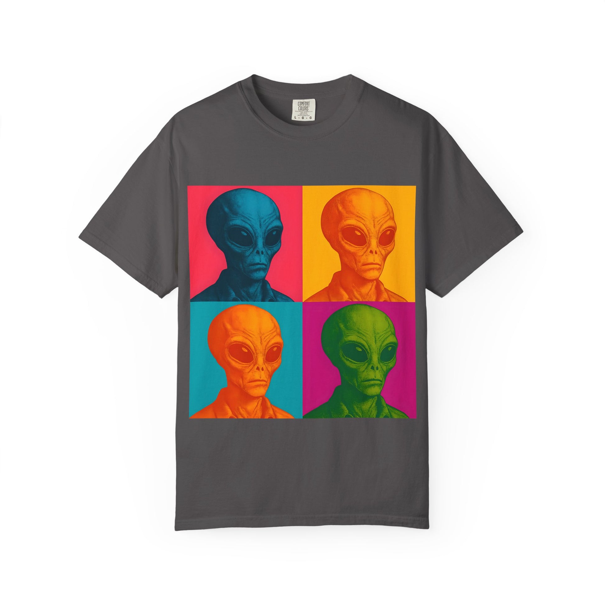 Pop Art Alien T-Shirt | Casual Wear, Gifts for Sci-Fi Fans, Vintage Style, Unisex Graphic Tee, Summer Fashion
