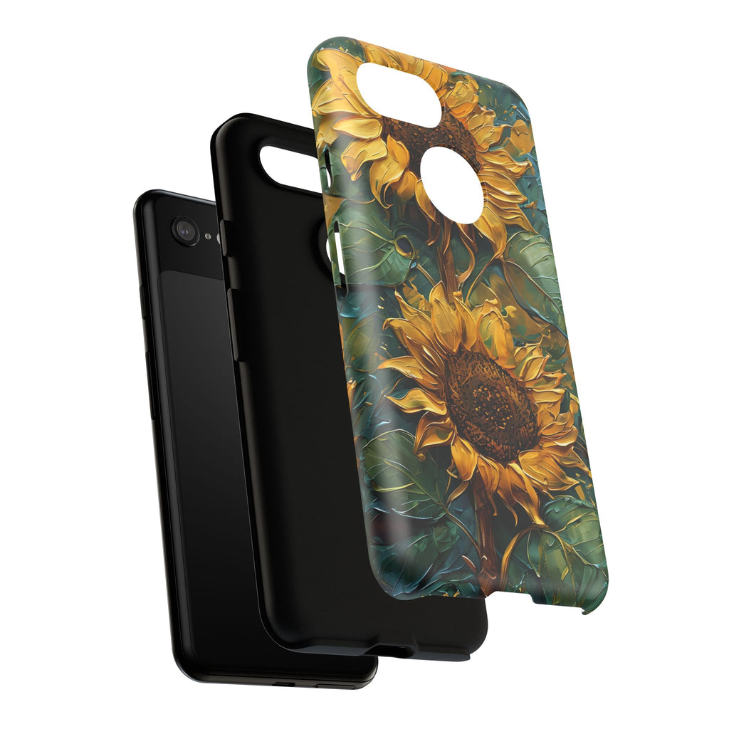 Sunflower Tough Phone Case - Floral Protection, Gift for Nature Lovers, Customizable, Summer Vibes, Eco-Friendly Accessories