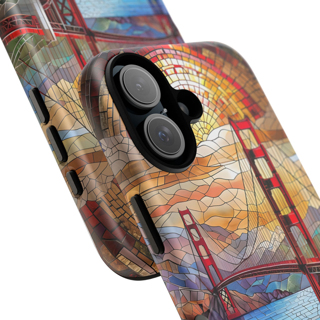 Golden Gate Bridge Phone Case, Artistic Phone Cover, Unique Gift for Travelers, Vibrant Cell Phone Accessory, Nature-Inspired Design