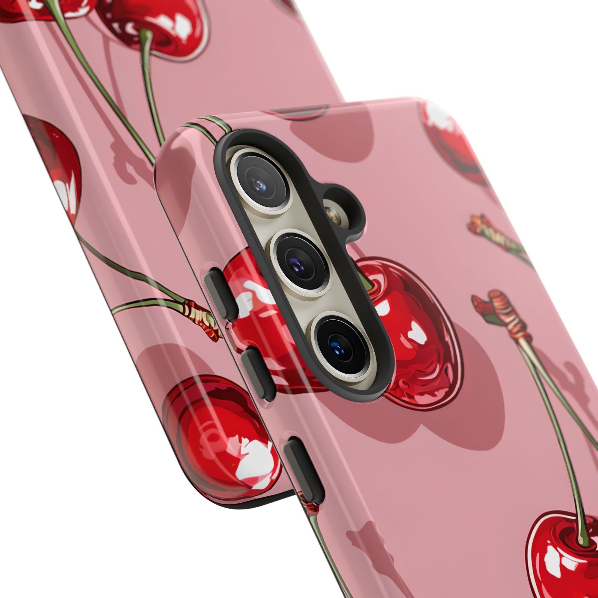 Cherry Blossom Phone Case, Tough Phone Cover, Cute Cherry Design, Summer Vibes, Phone Accessory, Gift for Her