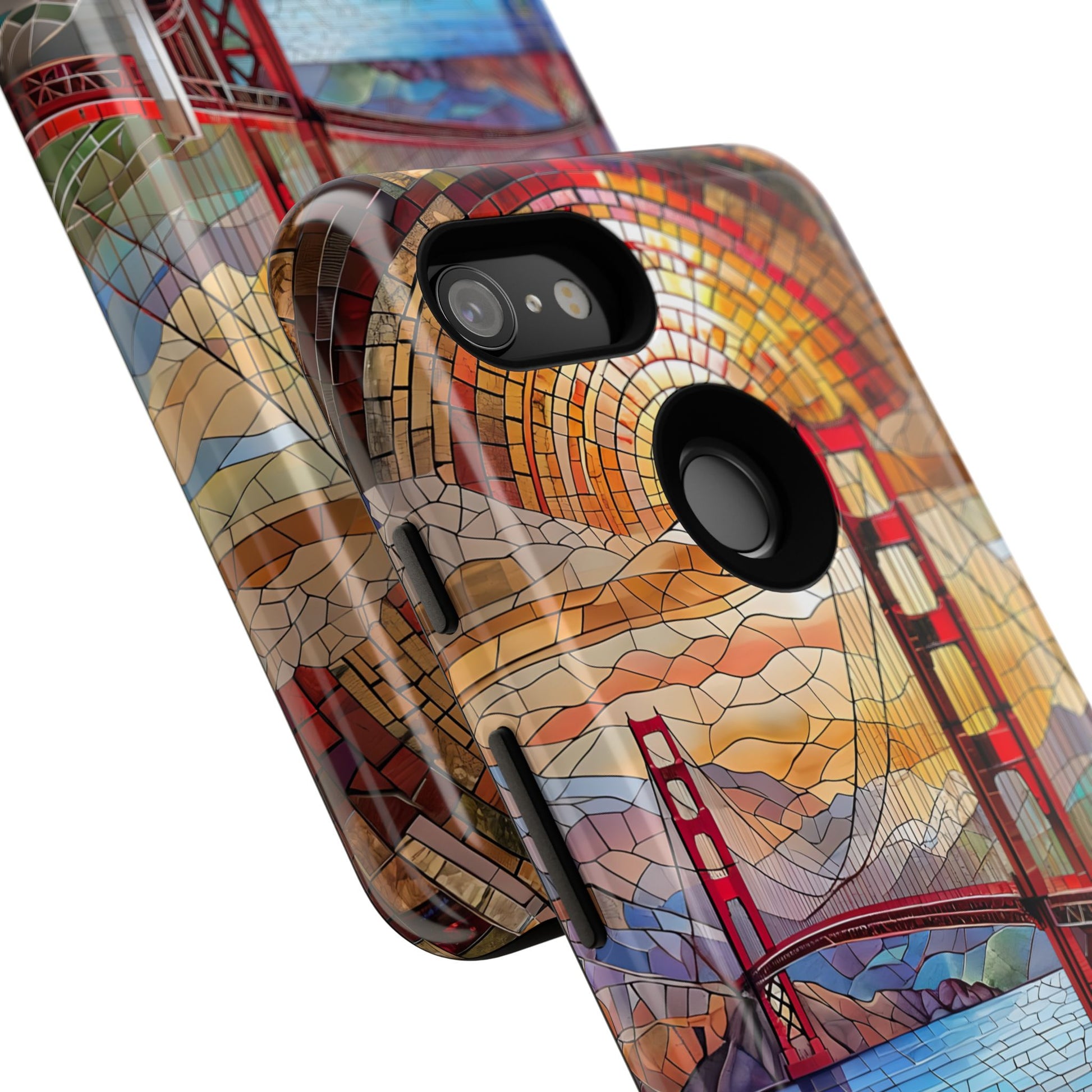 Golden Gate Bridge Phone Case, Artistic Phone Cover, Unique Gift for Travelers, Vibrant Cell Phone Accessory, Nature-Inspired Design