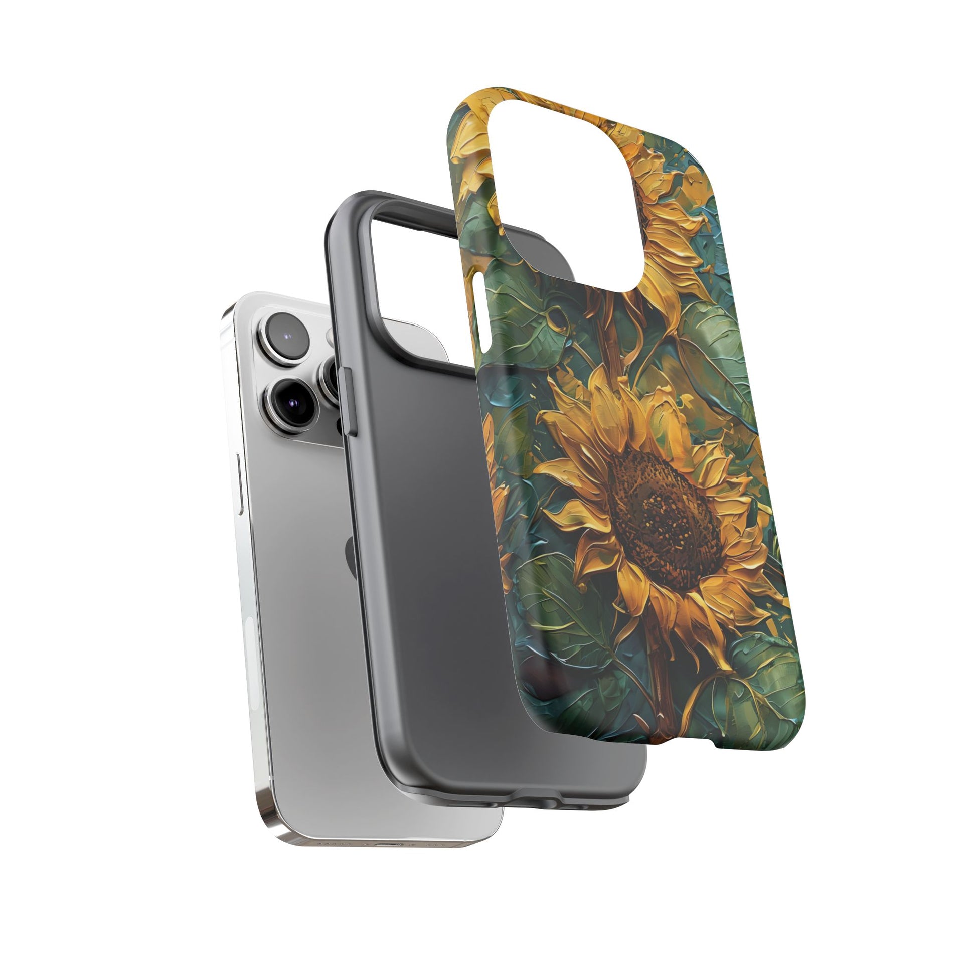 Sunflower Tough Phone Case - Floral Protection, Gift for Nature Lovers, Customizable, Summer Vibes, Eco-Friendly Accessories