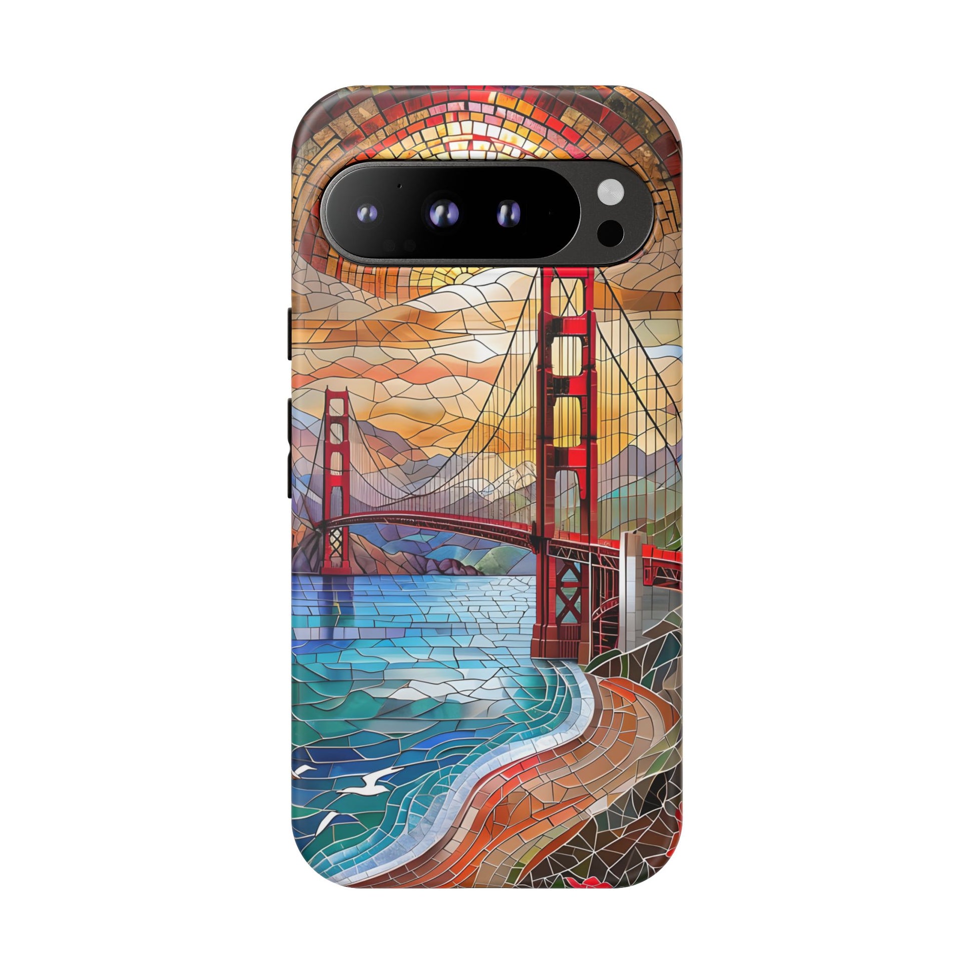 Golden Gate Bridge Phone Case, Artistic Phone Cover, Unique Gift for Travelers, Vibrant Cell Phone Accessory, Nature-Inspired Design