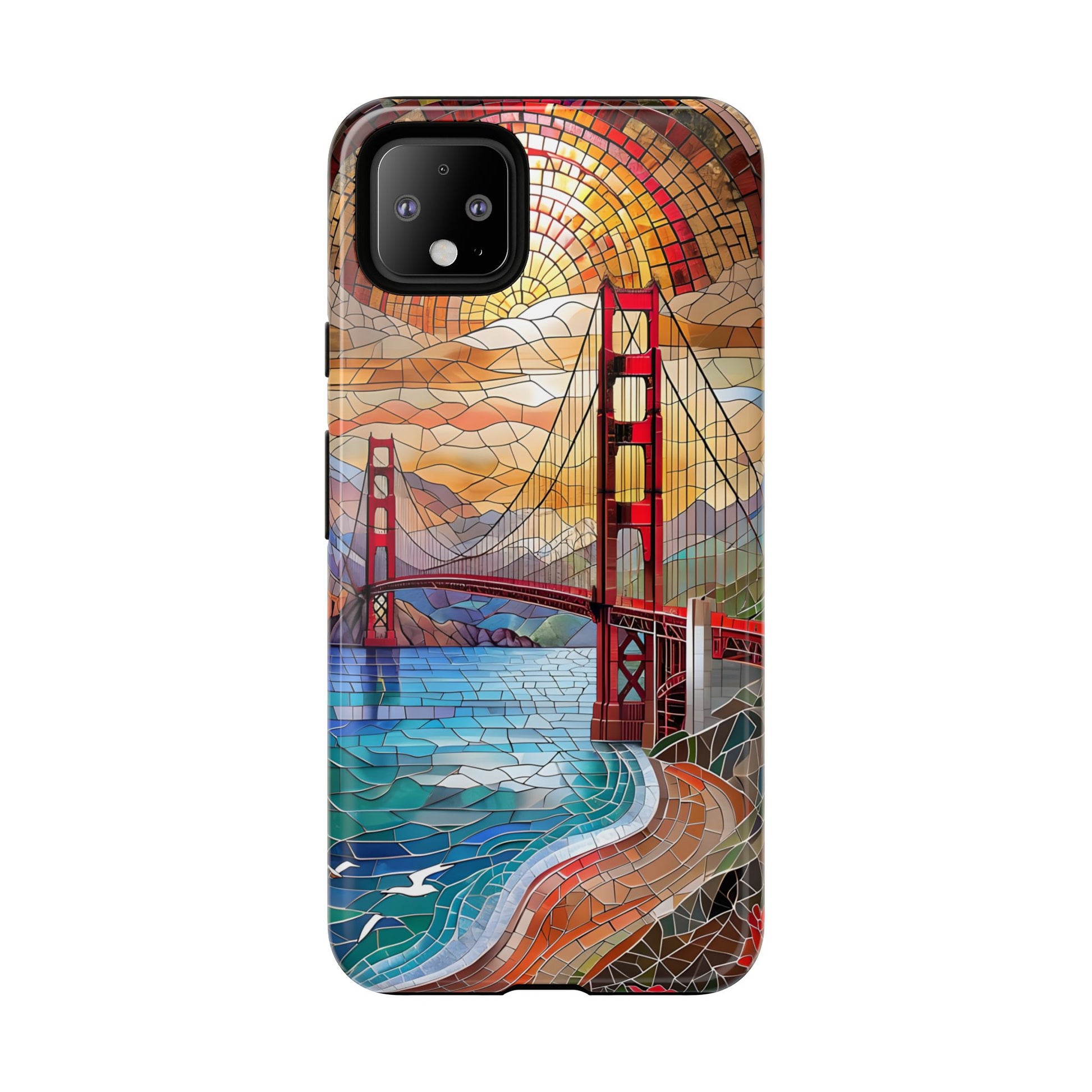Golden Gate Bridge Phone Case, Artistic Phone Cover, Unique Gift for Travelers, Vibrant Cell Phone Accessory, Nature-Inspired Design