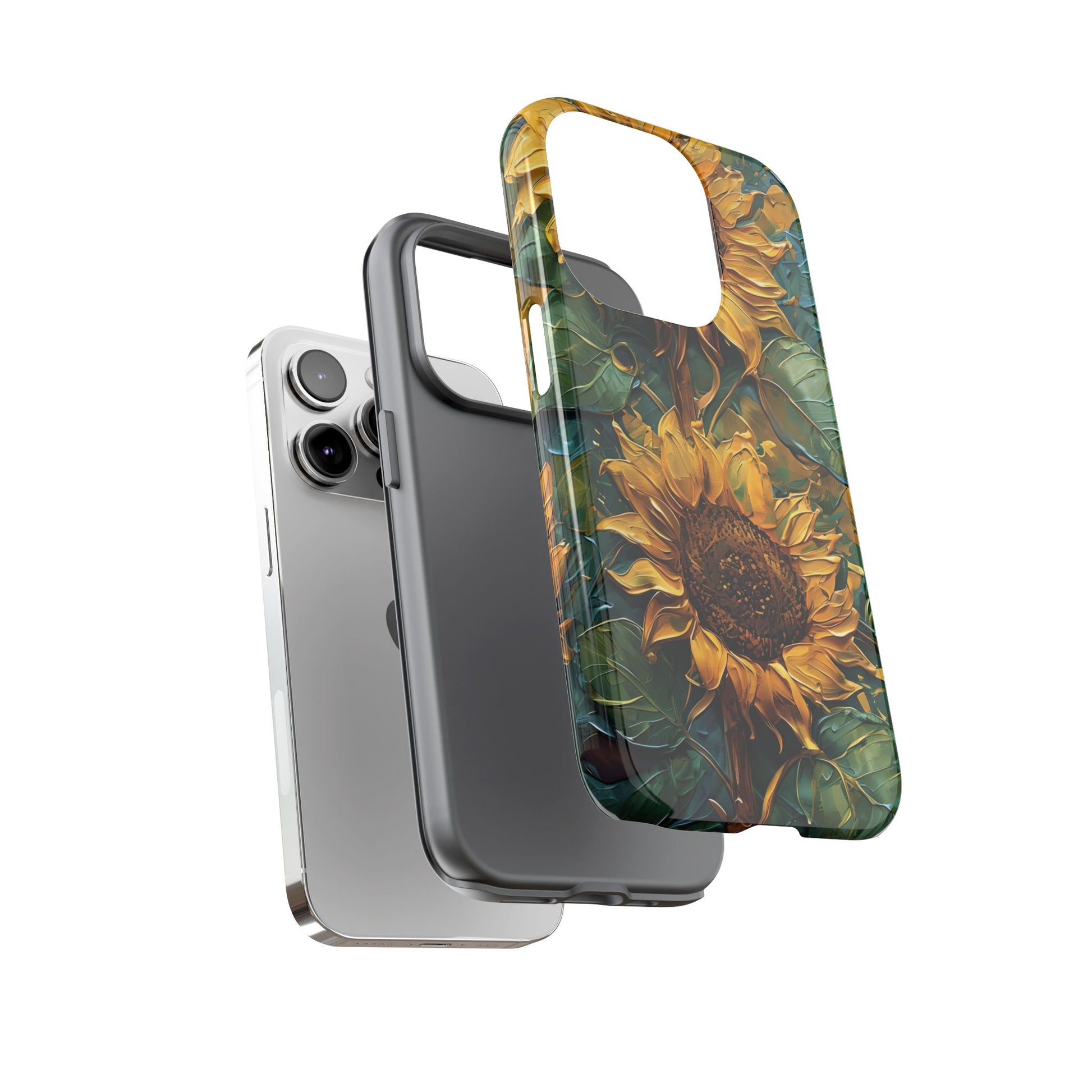 Sunflower Tough Phone Case - Floral Protection, Gift for Nature Lovers, Customizable, Summer Vibes, Eco-Friendly Accessories