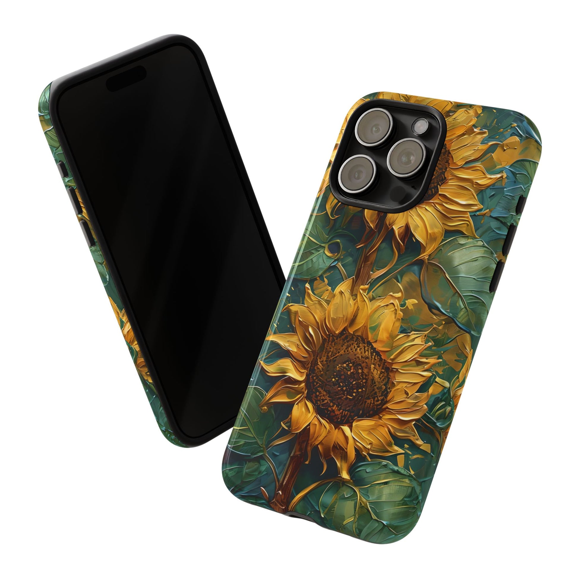 Sunflower Tough Phone Case - Floral Protection, Gift for Nature Lovers, Customizable, Summer Vibes, Eco-Friendly Accessories