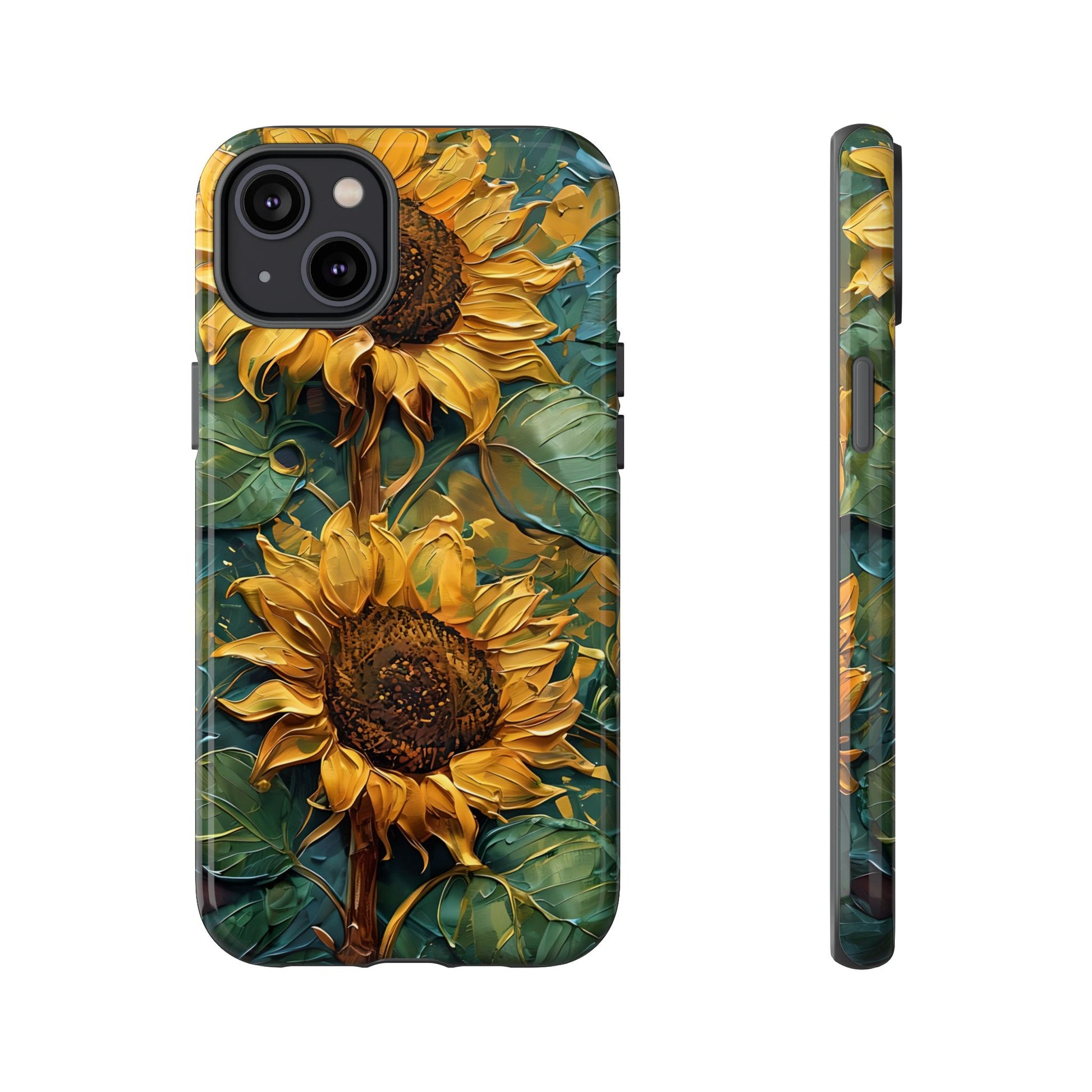 Sunflower Tough Phone Case - Floral Protection, Gift for Nature Lovers, Customizable, Summer Vibes, Eco-Friendly Accessories