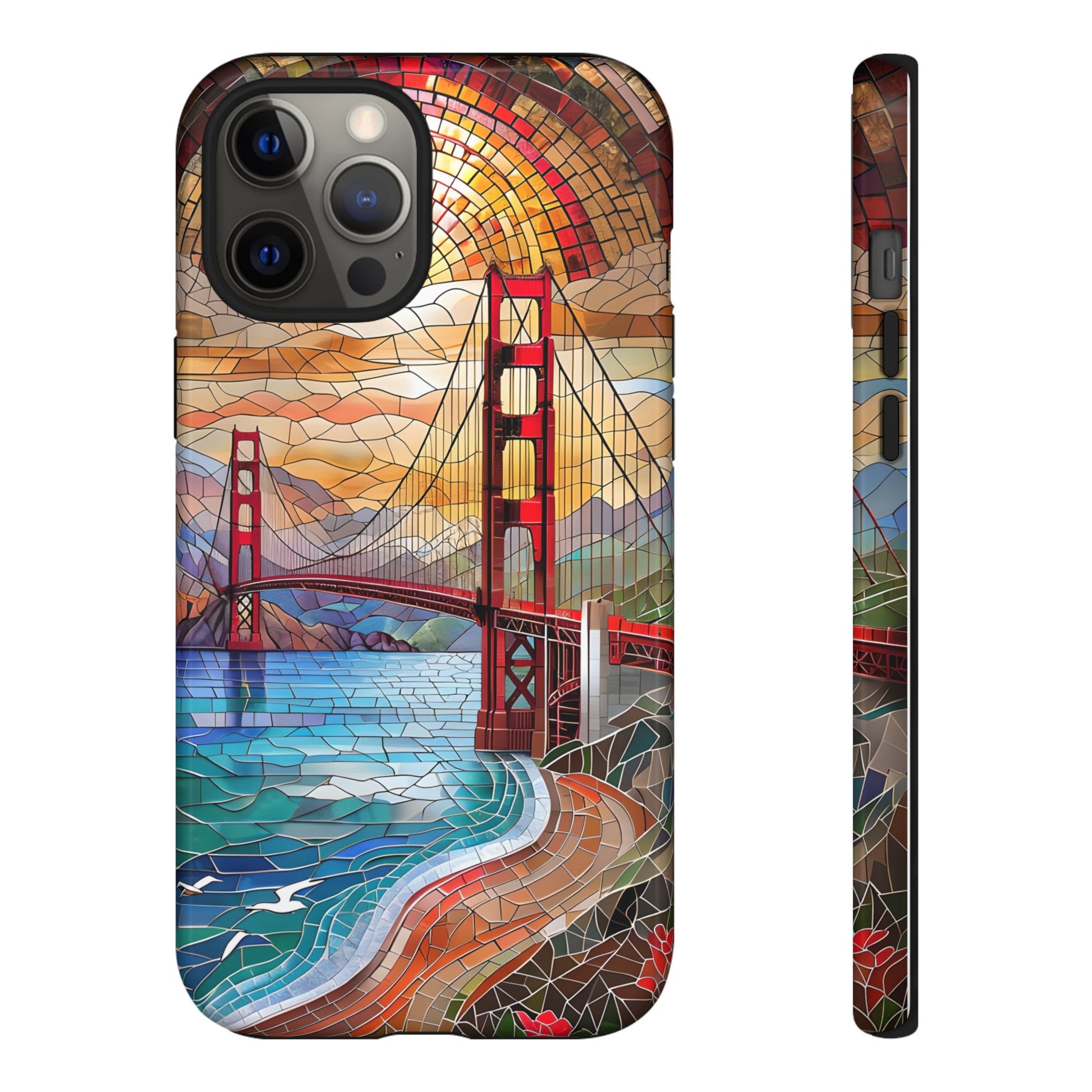 Golden Gate Bridge Phone Case, Artistic Phone Cover, Unique Gift for Travelers, Vibrant Cell Phone Accessory, Nature-Inspired Design