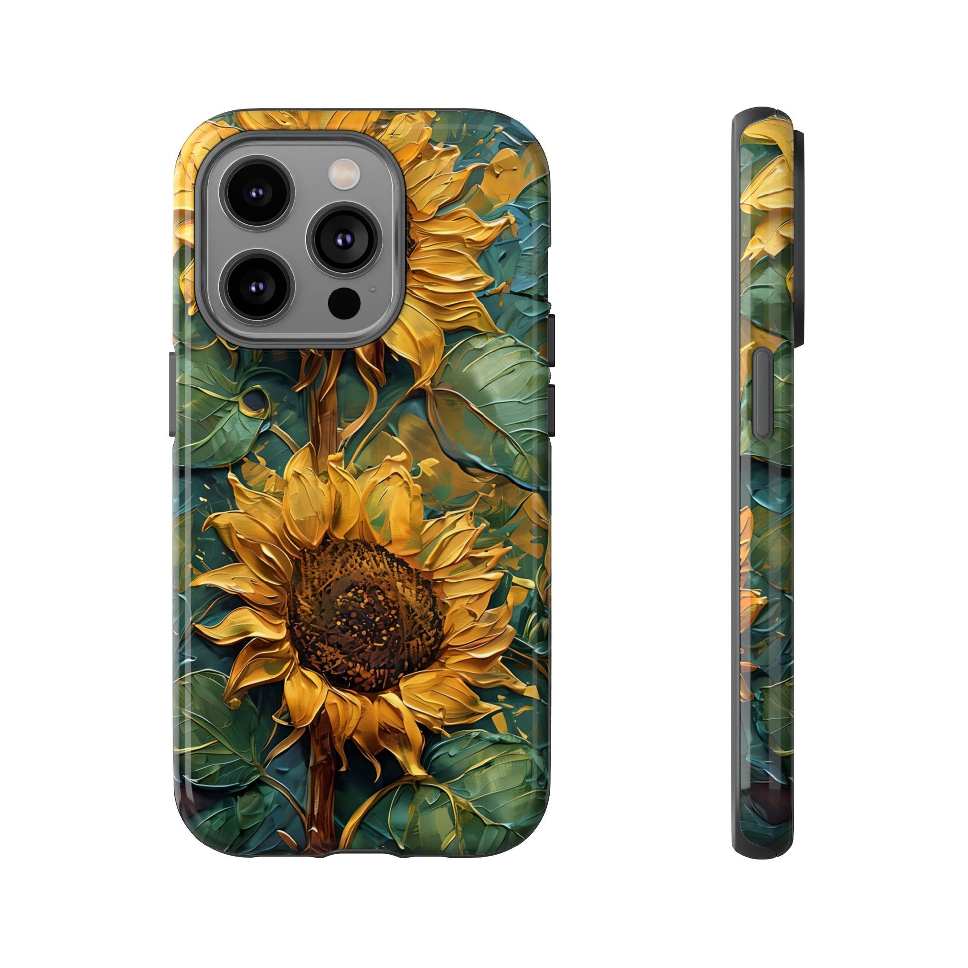 Sunflower Tough Phone Case - Floral Protection, Gift for Nature Lovers, Customizable, Summer Vibes, Eco-Friendly Accessories