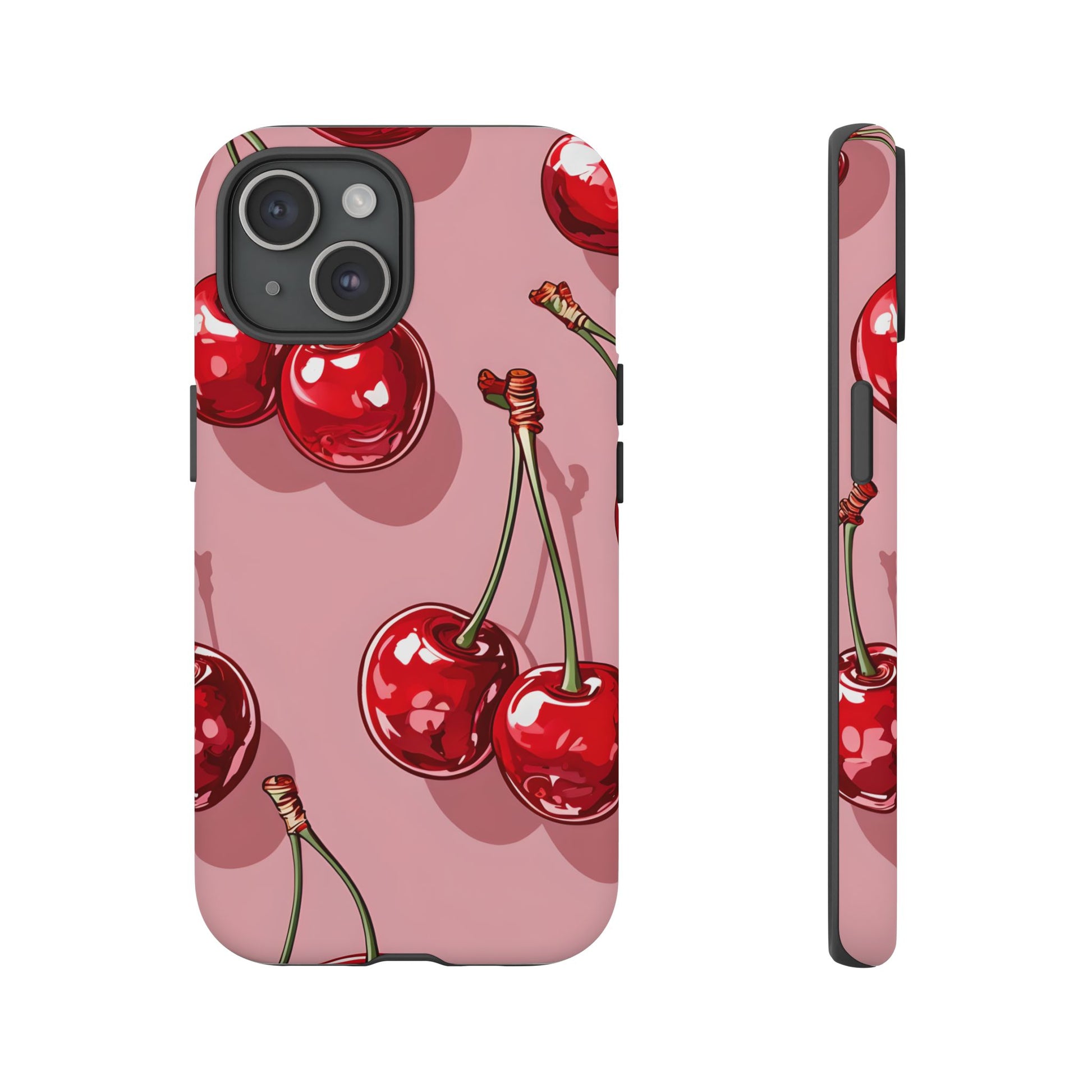 Cherry Blossom Phone Case, Tough Phone Cover, Cute Cherry Design, Summer Vibes, Phone Accessory, Gift for Her
