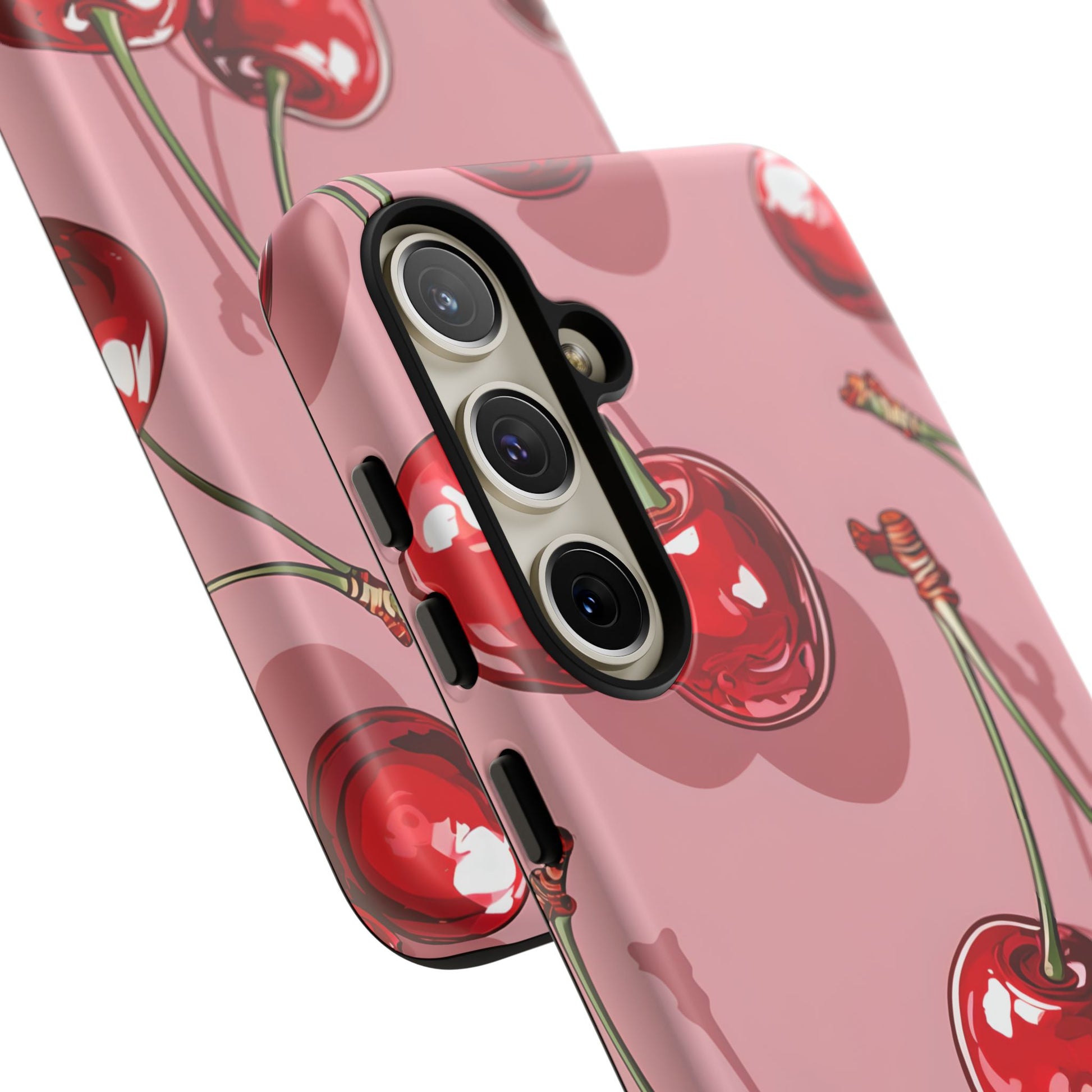 Cherry Blossom Phone Case, Tough Phone Cover, Cute Cherry Design, Summer Vibes, Phone Accessory, Gift for Her