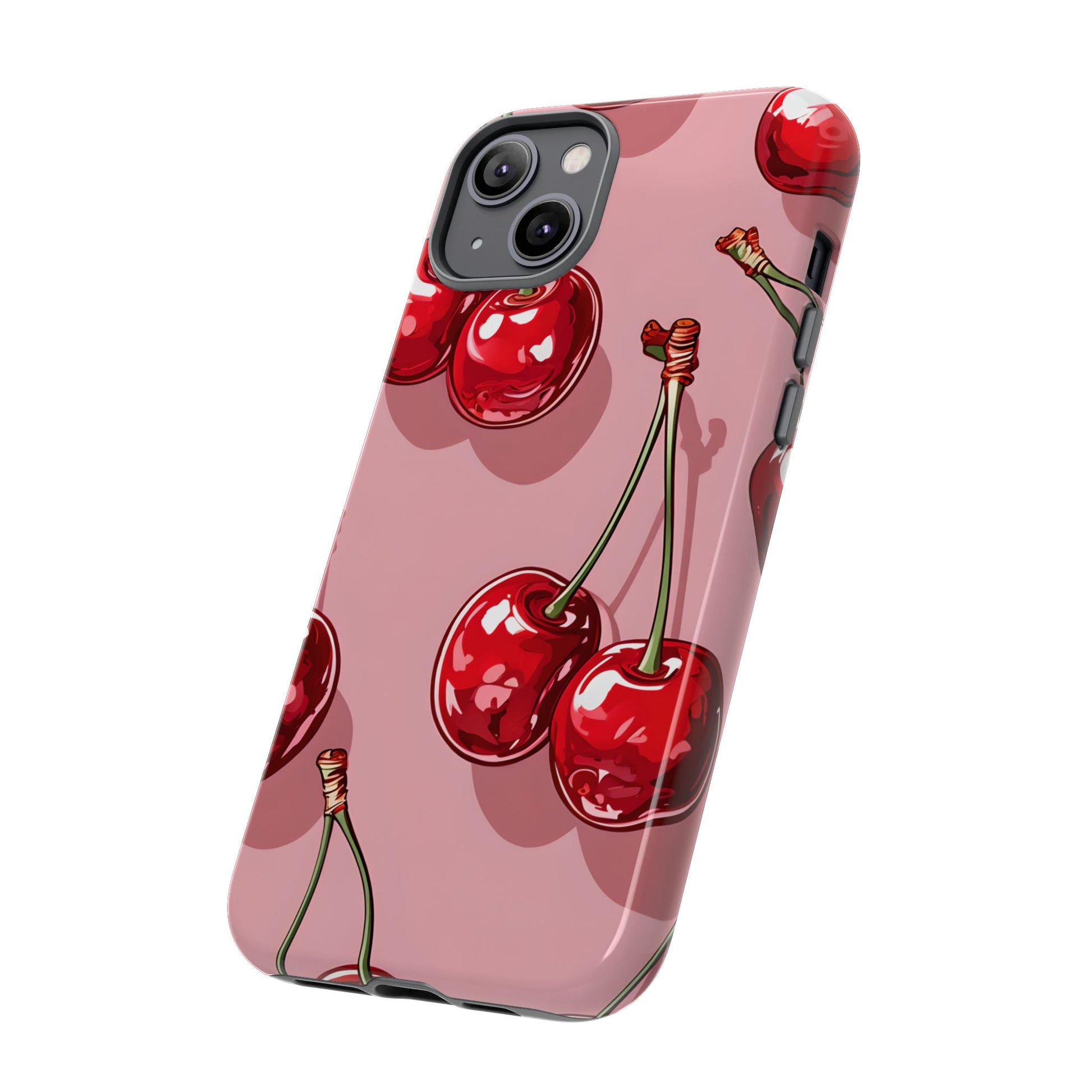 Cherry Blossom Phone Case, Tough Phone Cover, Cute Cherry Design, Summer Vibes, Phone Accessory, Gift for Her