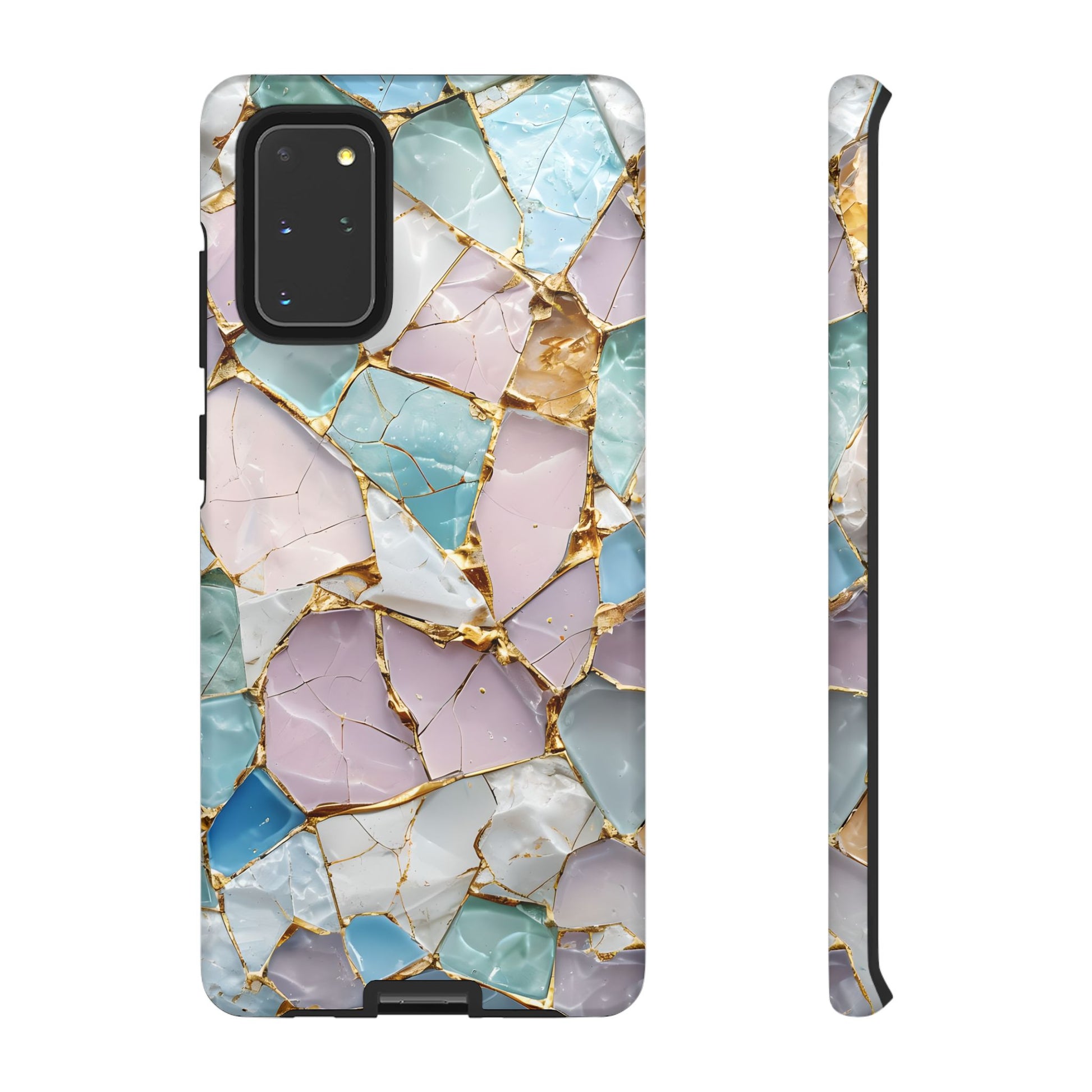 Colorful Phone Case - Tough Cases with Elegant Marble Design, Stylish Cover for Everyday Use, Gift for Her, Tech Accessory