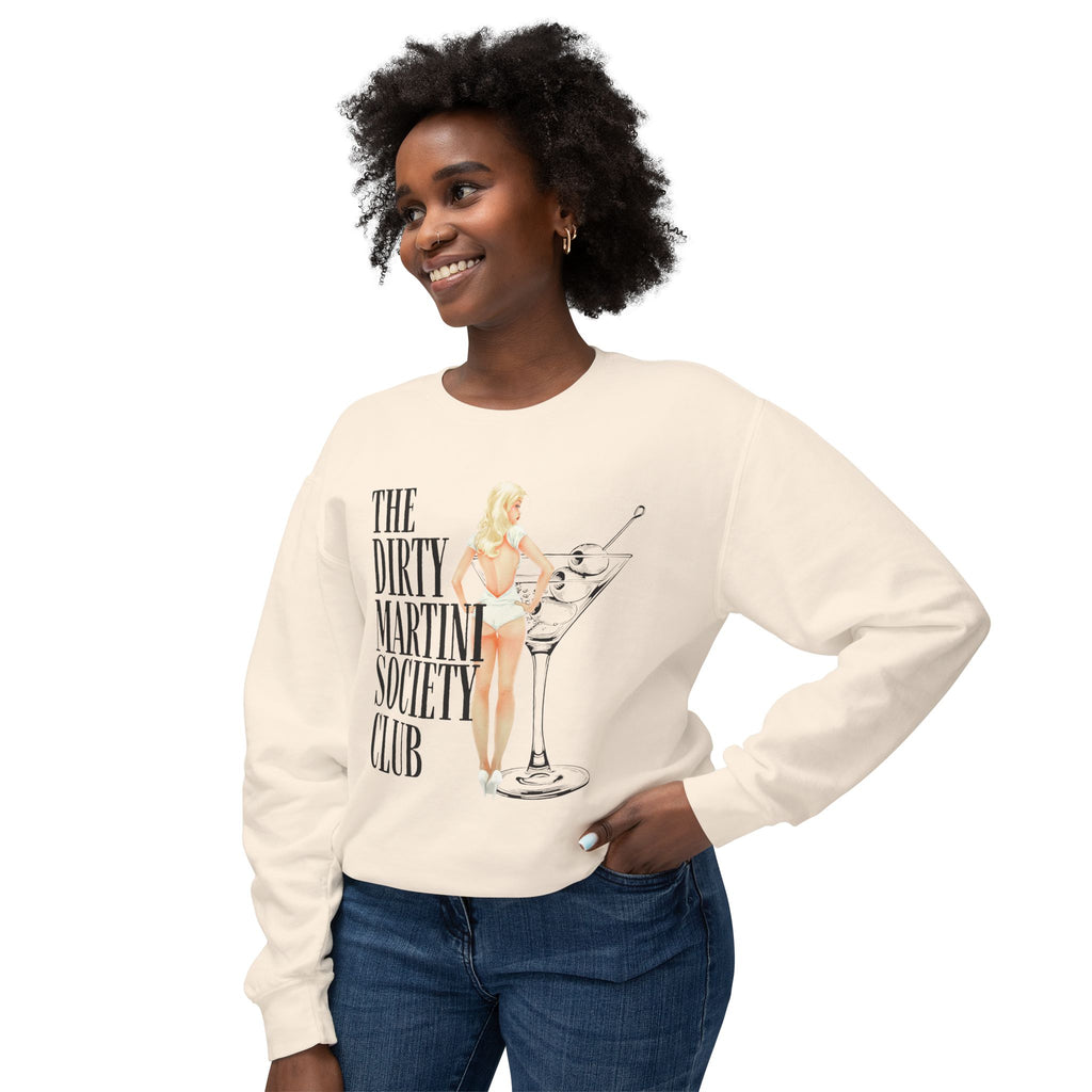 The Dirty Martini Society Club Unisex Crewneck Sweatshirt, Funny Party Gift, Cocktail Lover Apparel, Cozy Outing Top, Trendy Fashion [...]