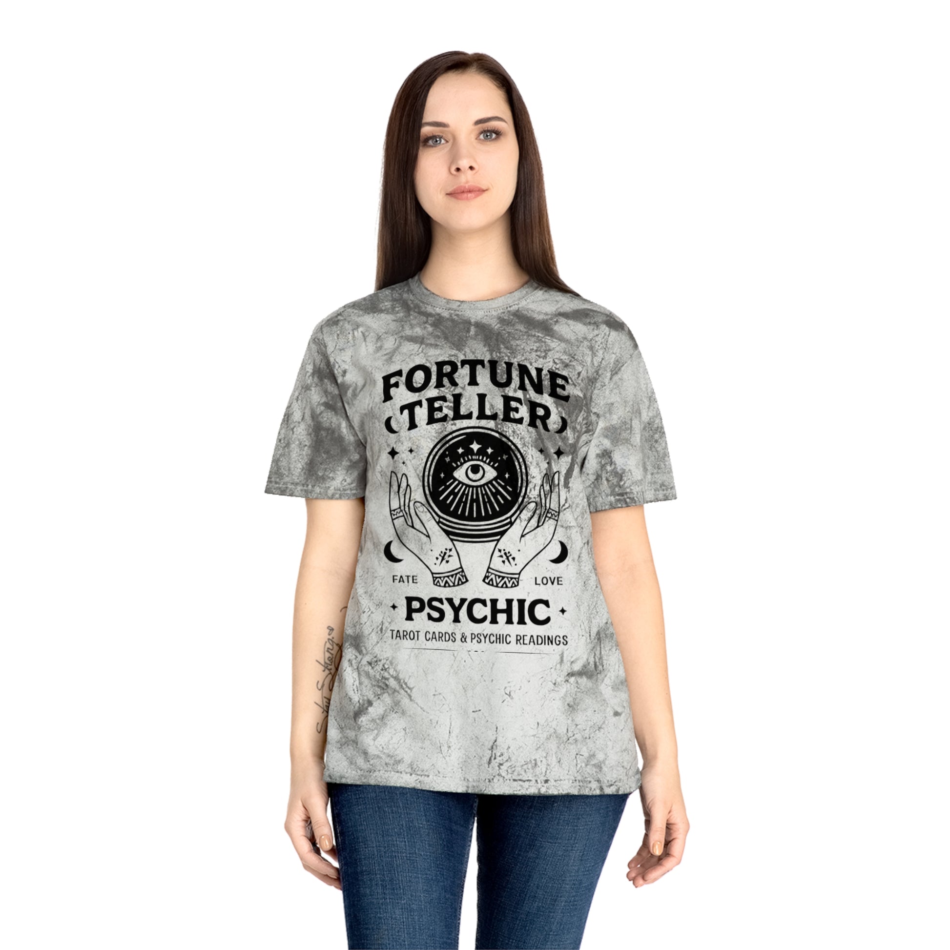 Psychic Fortune Teller T-Shirt, Unisex Tee, Spiritual Gift, Astrology Apparel, Tarot Card Top, Boho Style Tee