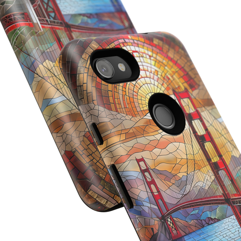 Golden Gate Bridge Phone Case, Artistic Phone Cover, Unique Gift for Travelers, Vibrant Cell Phone Accessory, Nature-Inspired Design