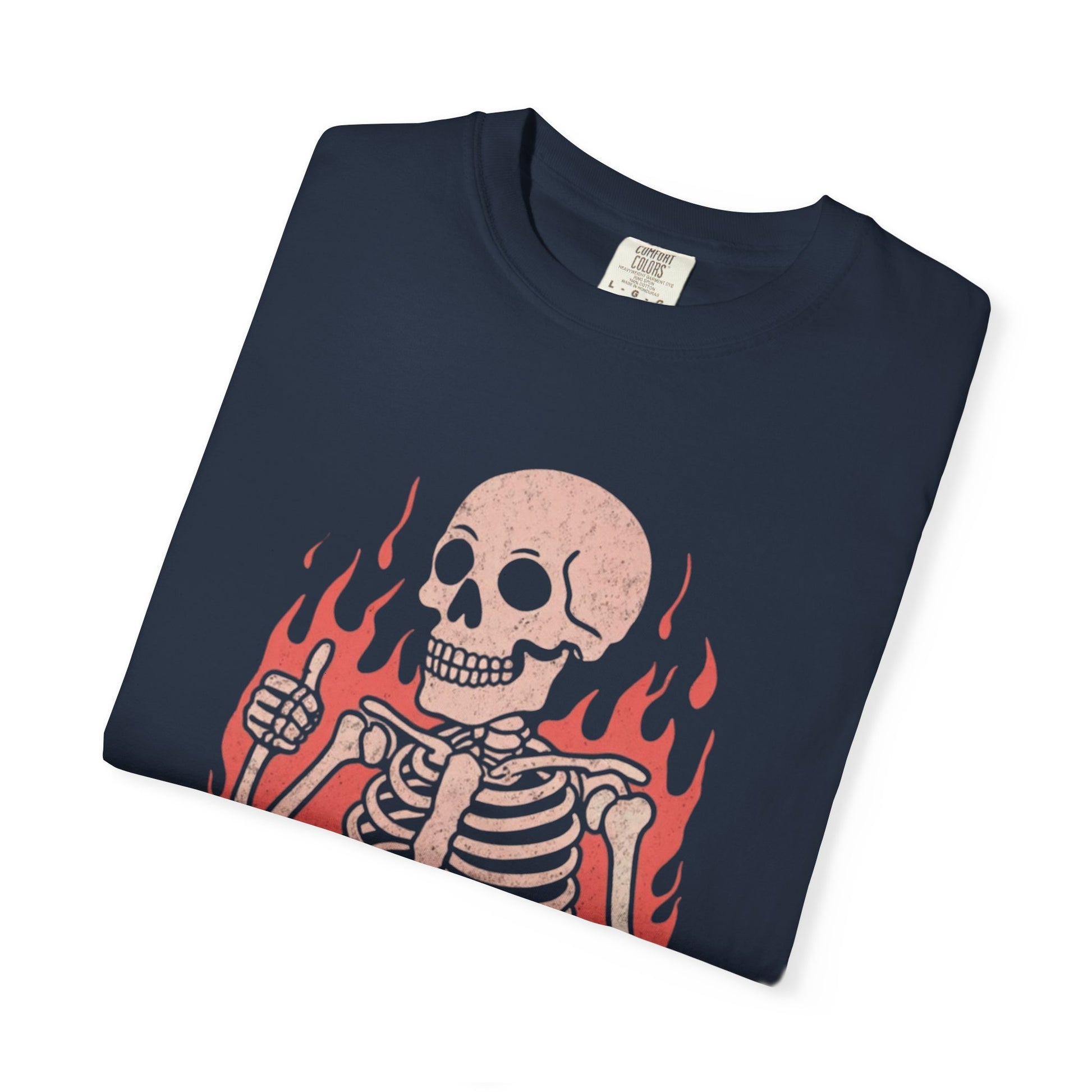 Skeleton It's Fine T-Shirt, Vintage Graphic Tee, Casual Wear, Halloween Gift, Unisex Graphic T-Shirt, Trendy Statement Shirt