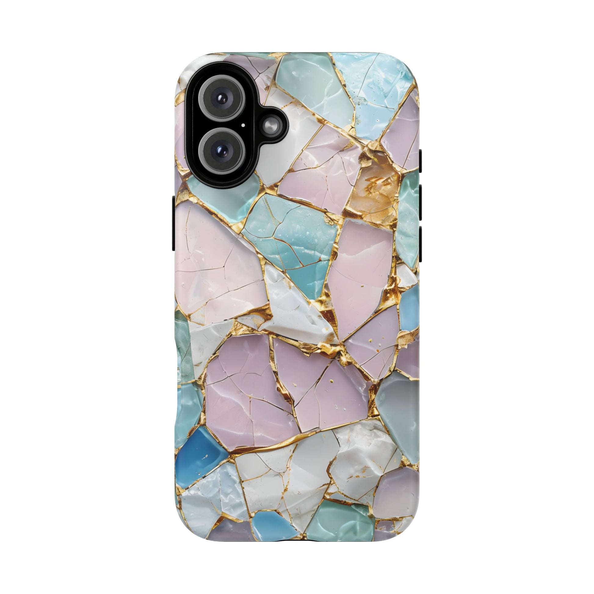 Colorful Phone Case - Tough Cases with Elegant Marble Design, Stylish Cover for Everyday Use, Gift for Her, Tech Accessory
