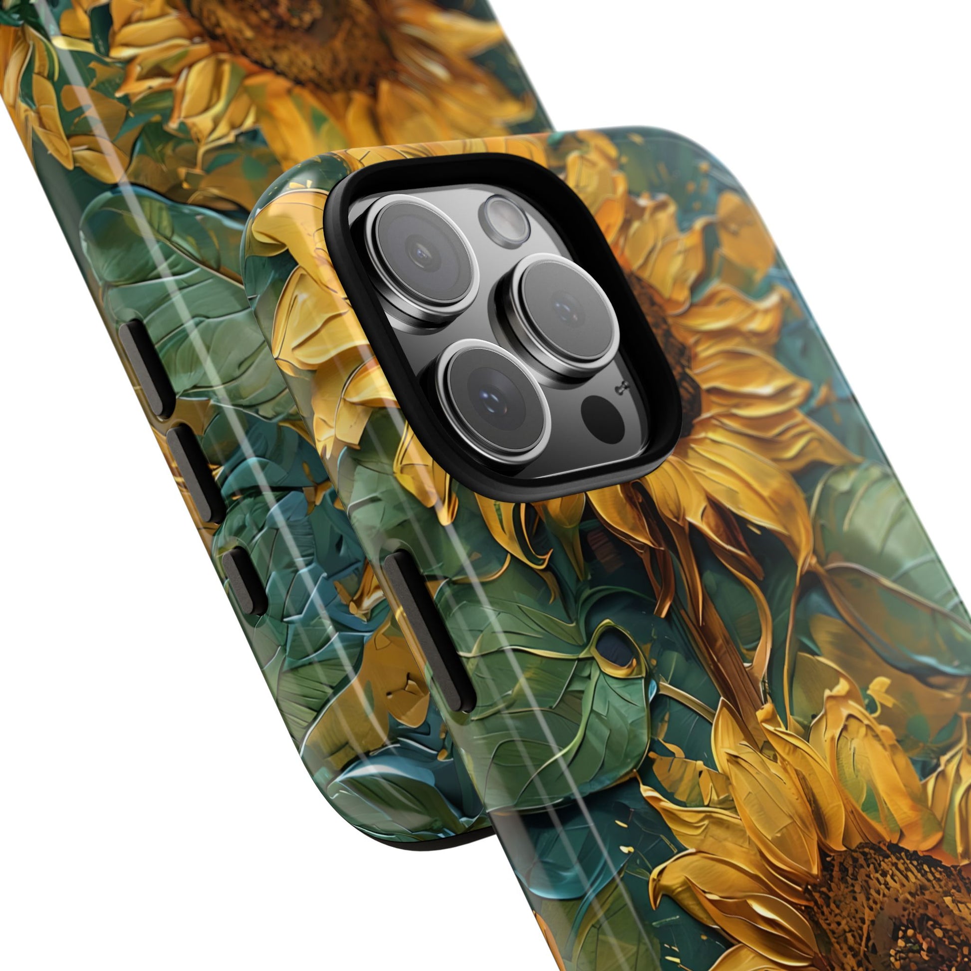 Sunflower Tough Phone Case - Floral Protection, Gift for Nature Lovers, Customizable, Summer Vibes, Eco-Friendly Accessories