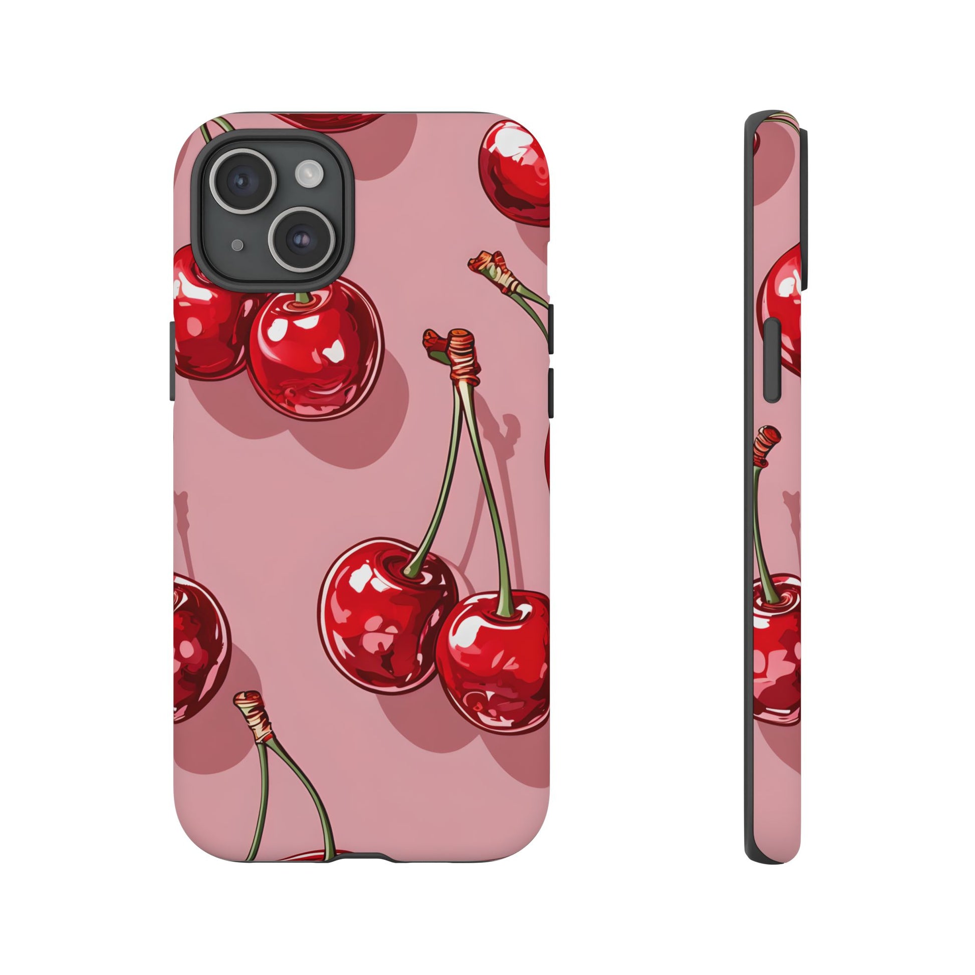 Cherry Blossom Phone Case, Tough Phone Cover, Cute Cherry Design, Summer Vibes, Phone Accessory, Gift for Her