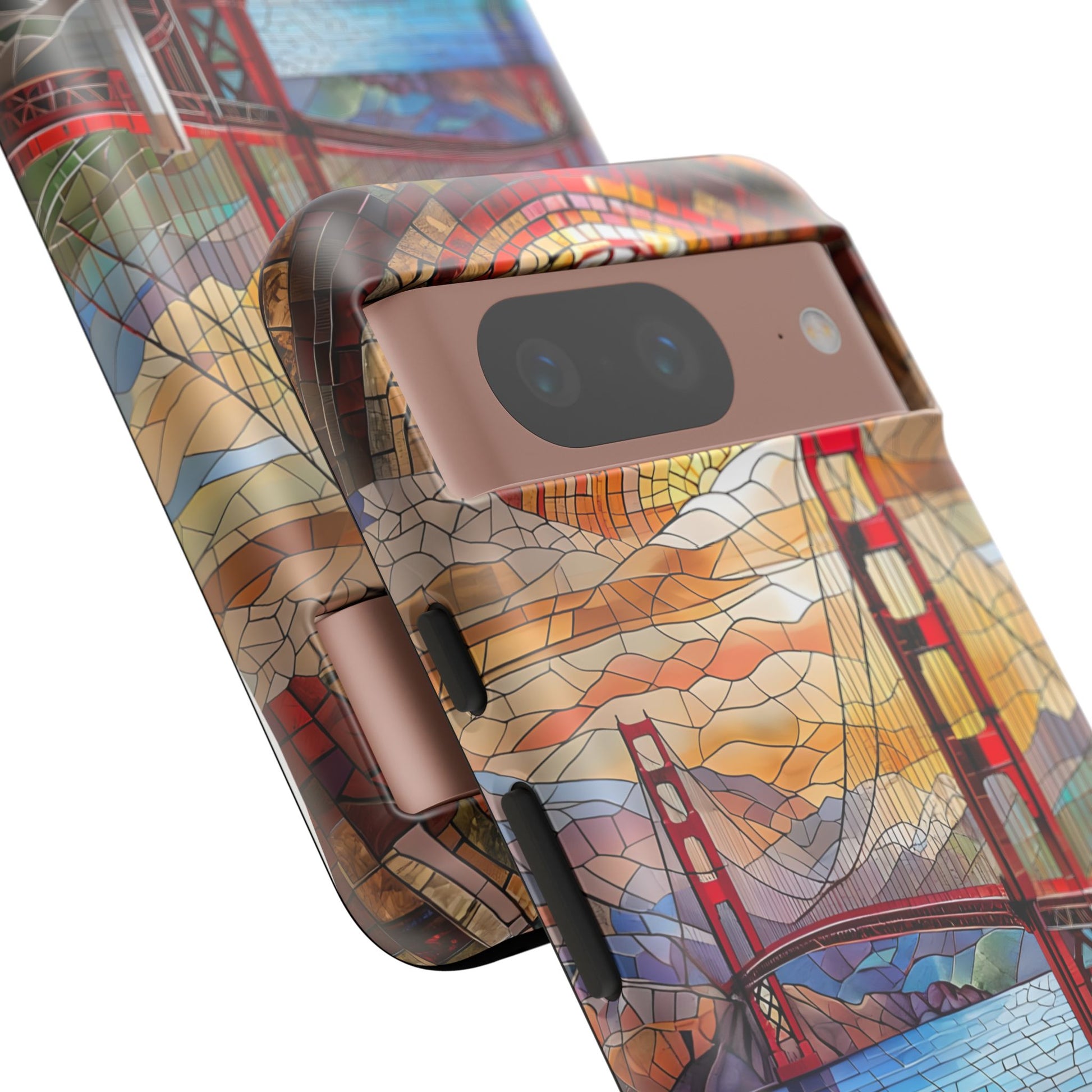Golden Gate Bridge Phone Case, Artistic Phone Cover, Unique Gift for Travelers, Vibrant Cell Phone Accessory, Nature-Inspired Design