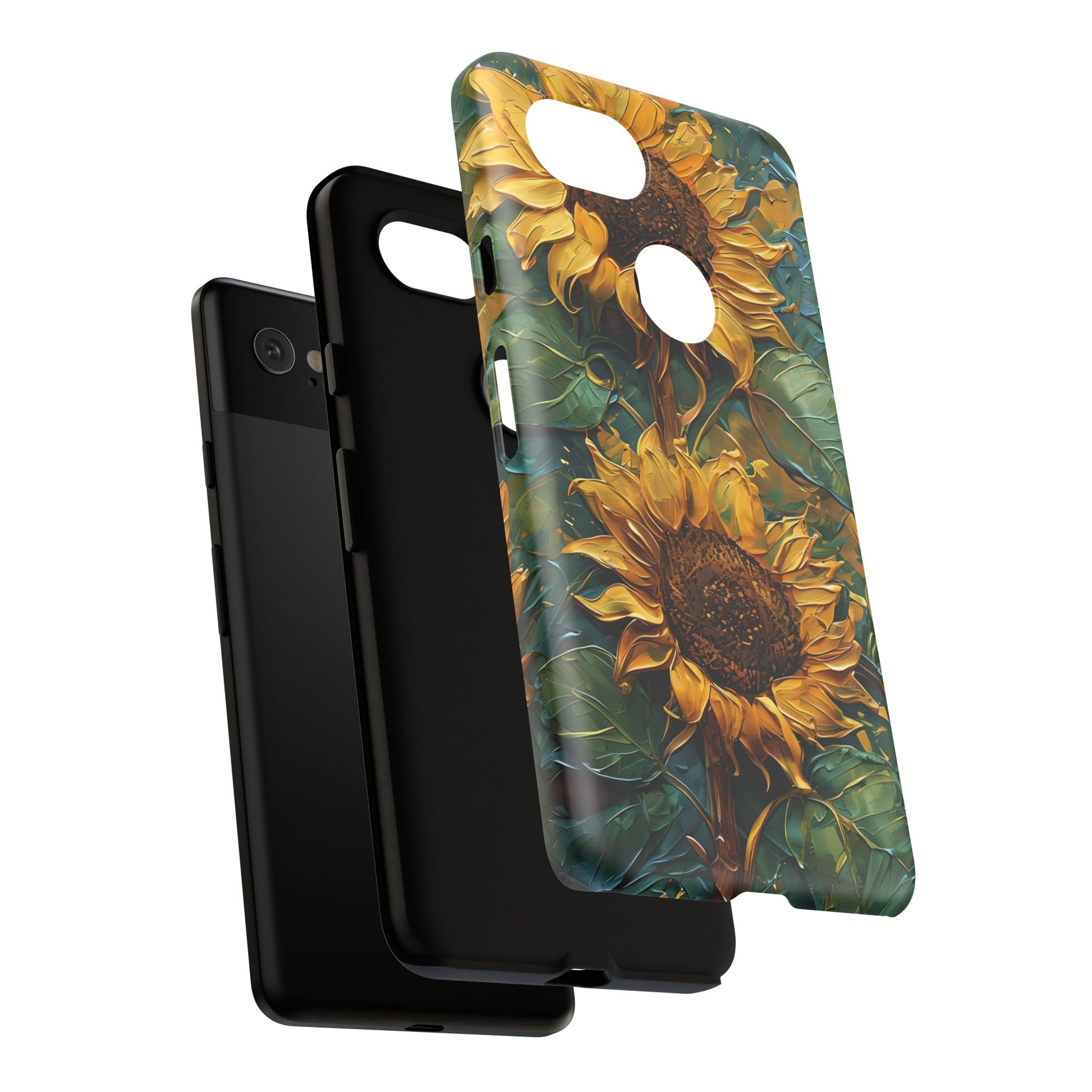 Sunflower Tough Phone Case - Floral Protection, Gift for Nature Lovers, Customizable, Summer Vibes, Eco-Friendly Accessories