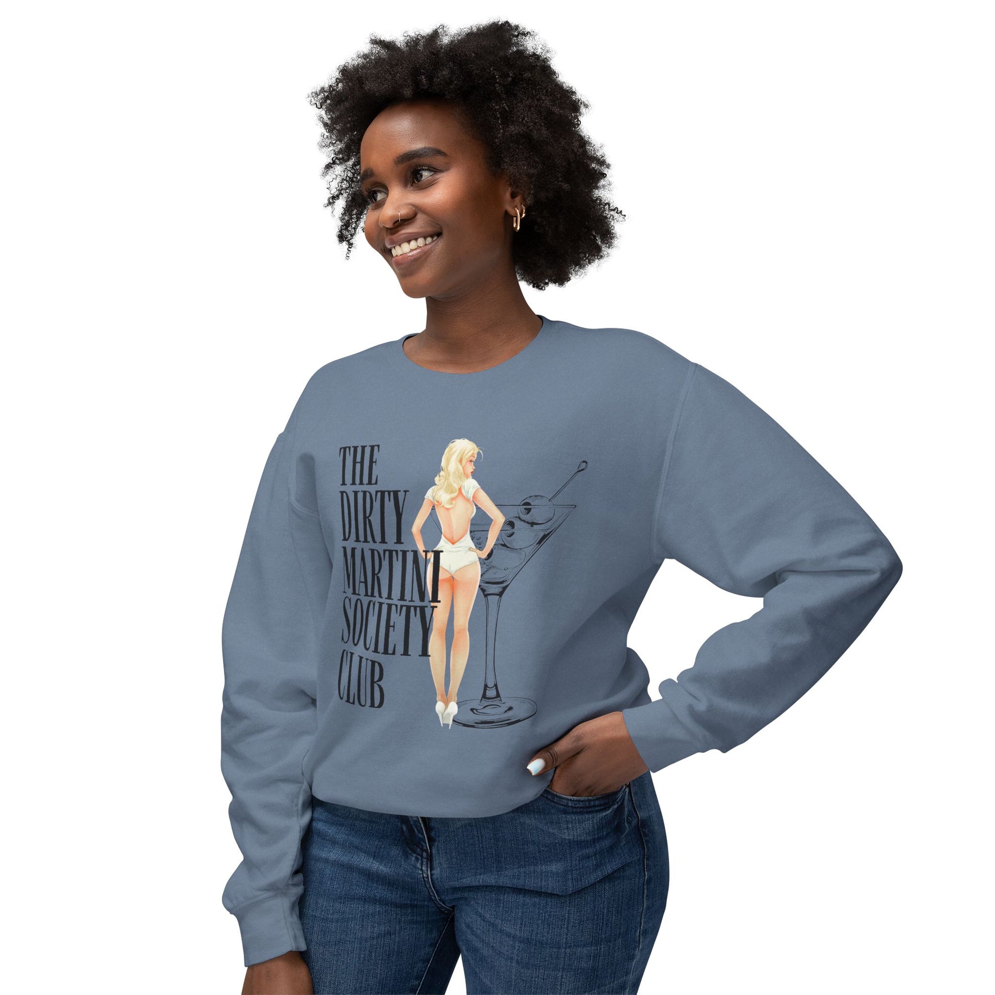 The Dirty Martini Society Club Unisex Crewneck Sweatshirt, Funny Party Gift, Cocktail Lover Apparel, Cozy Outing Top, Trendy Fashion [...]