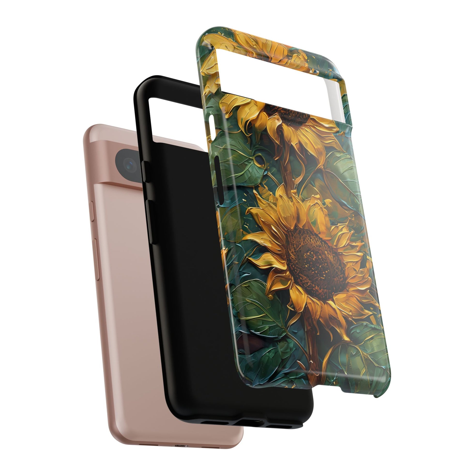 Sunflower Tough Phone Case - Floral Protection, Gift for Nature Lovers, Customizable, Summer Vibes, Eco-Friendly Accessories