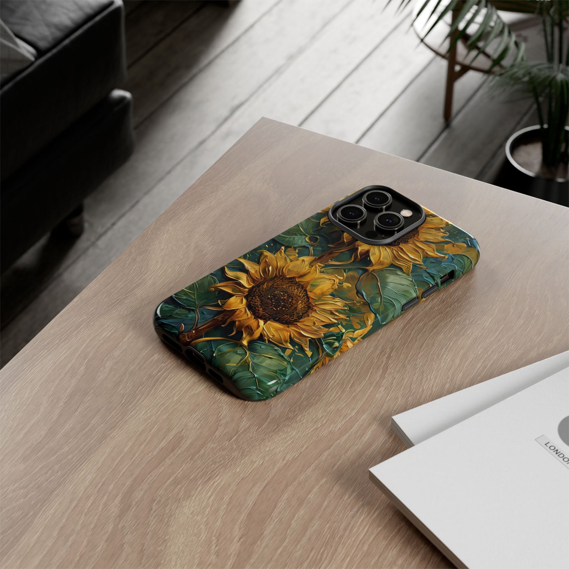 Sunflower Tough Phone Case - Floral Protection, Gift for Nature Lovers, Customizable, Summer Vibes, Eco-Friendly Accessories