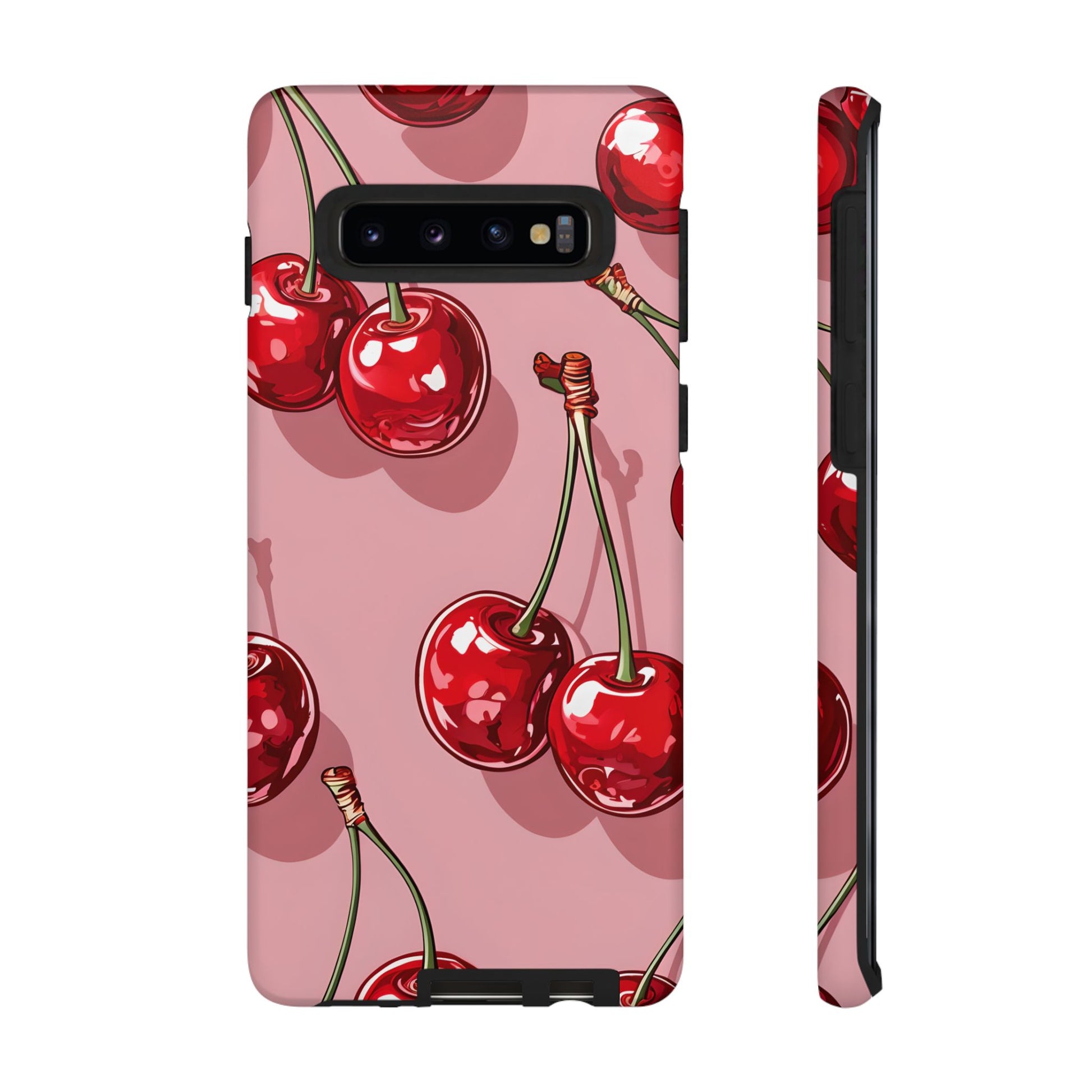 Cherry Blossom Phone Case, Tough Phone Cover, Cute Cherry Design, Summer Vibes, Phone Accessory, Gift for Her