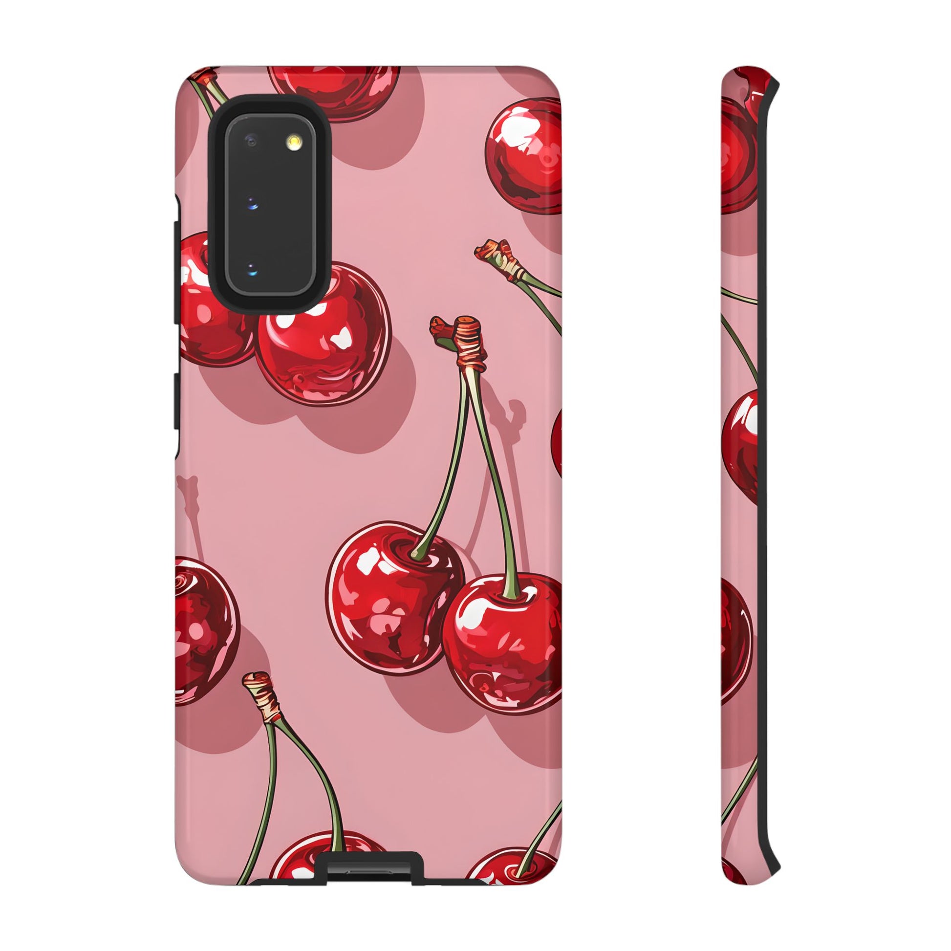 Cherry Blossom Phone Case, Tough Phone Cover, Cute Cherry Design, Summer Vibes, Phone Accessory, Gift for Her