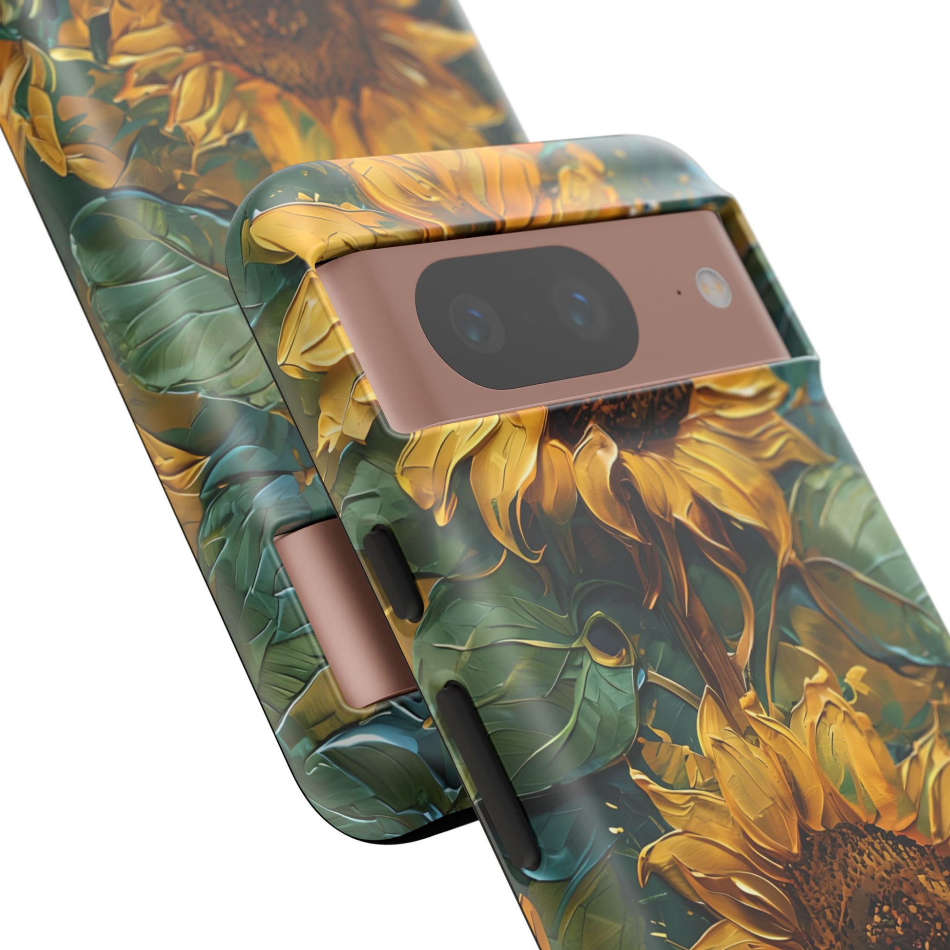 Sunflower Tough Phone Case - Floral Protection, Gift for Nature Lovers, Customizable, Summer Vibes, Eco-Friendly Accessories