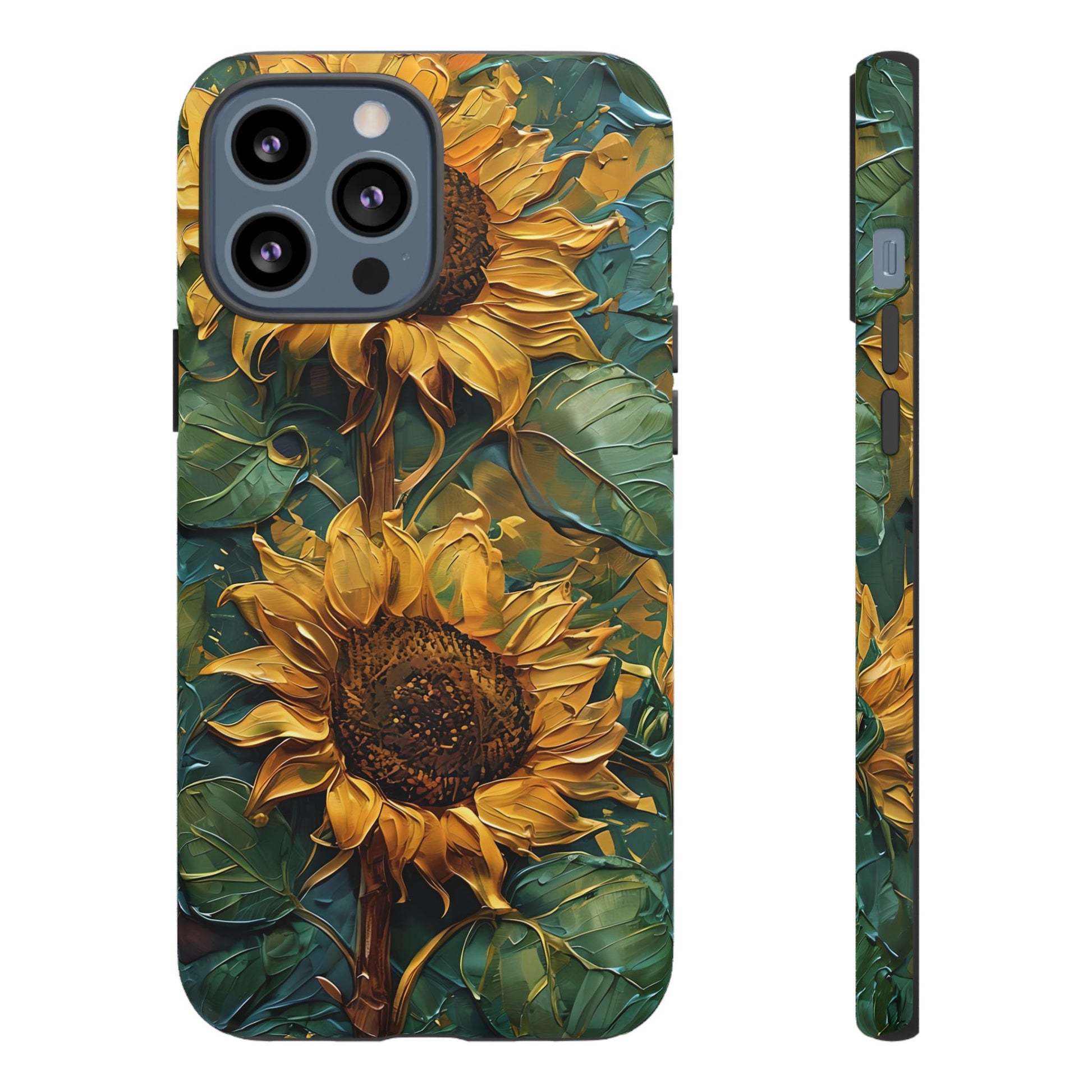 Sunflower Tough Phone Case - Floral Protection, Gift for Nature Lovers, Customizable, Summer Vibes, Eco-Friendly Accessories