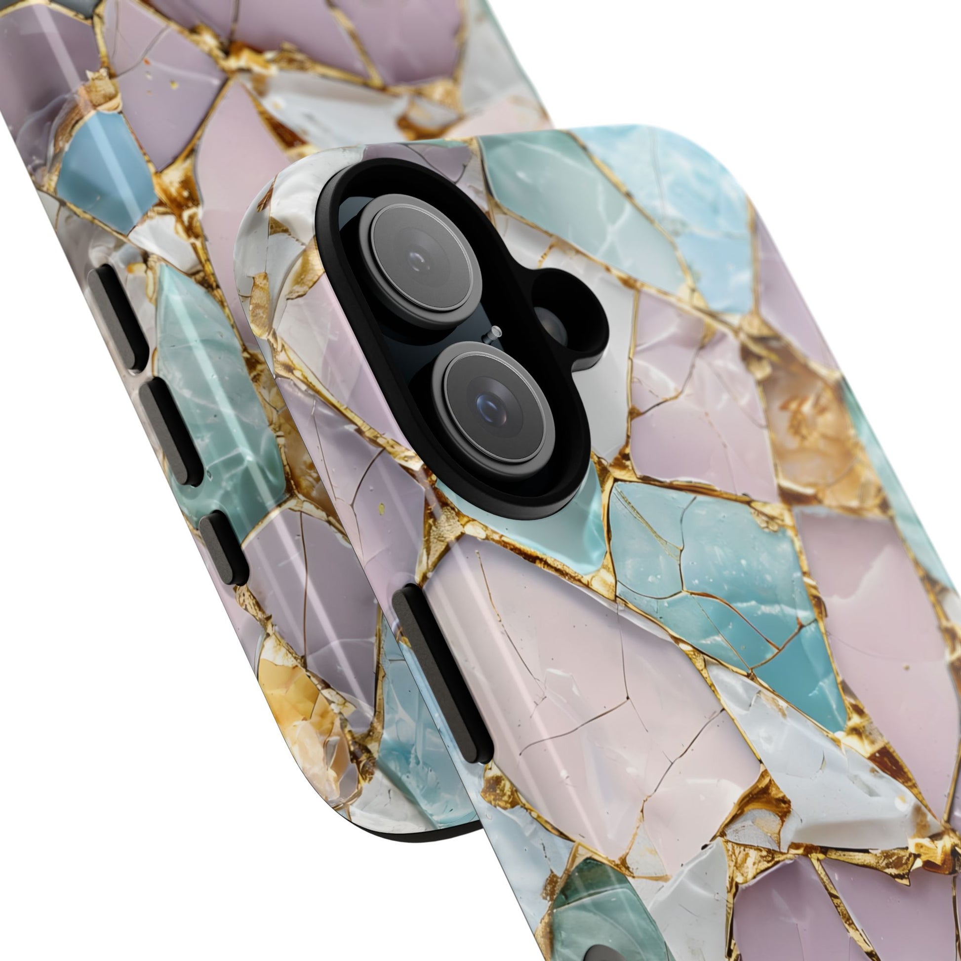 Colorful Phone Case - Tough Cases with Elegant Marble Design, Stylish Cover for Everyday Use, Gift for Her, Tech Accessory