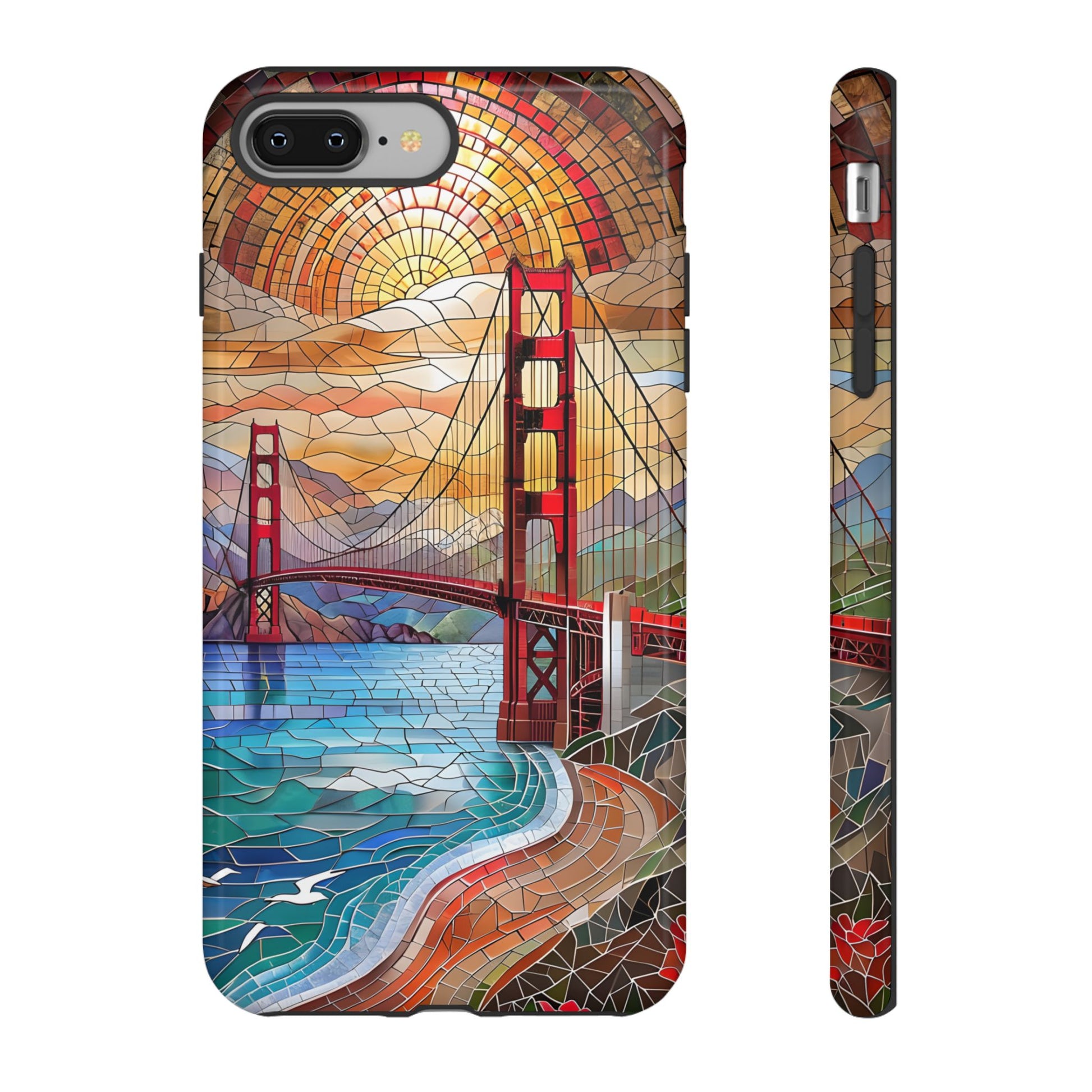 Golden Gate Bridge Phone Case, Artistic Phone Cover, Unique Gift for Travelers, Vibrant Cell Phone Accessory, Nature-Inspired Design